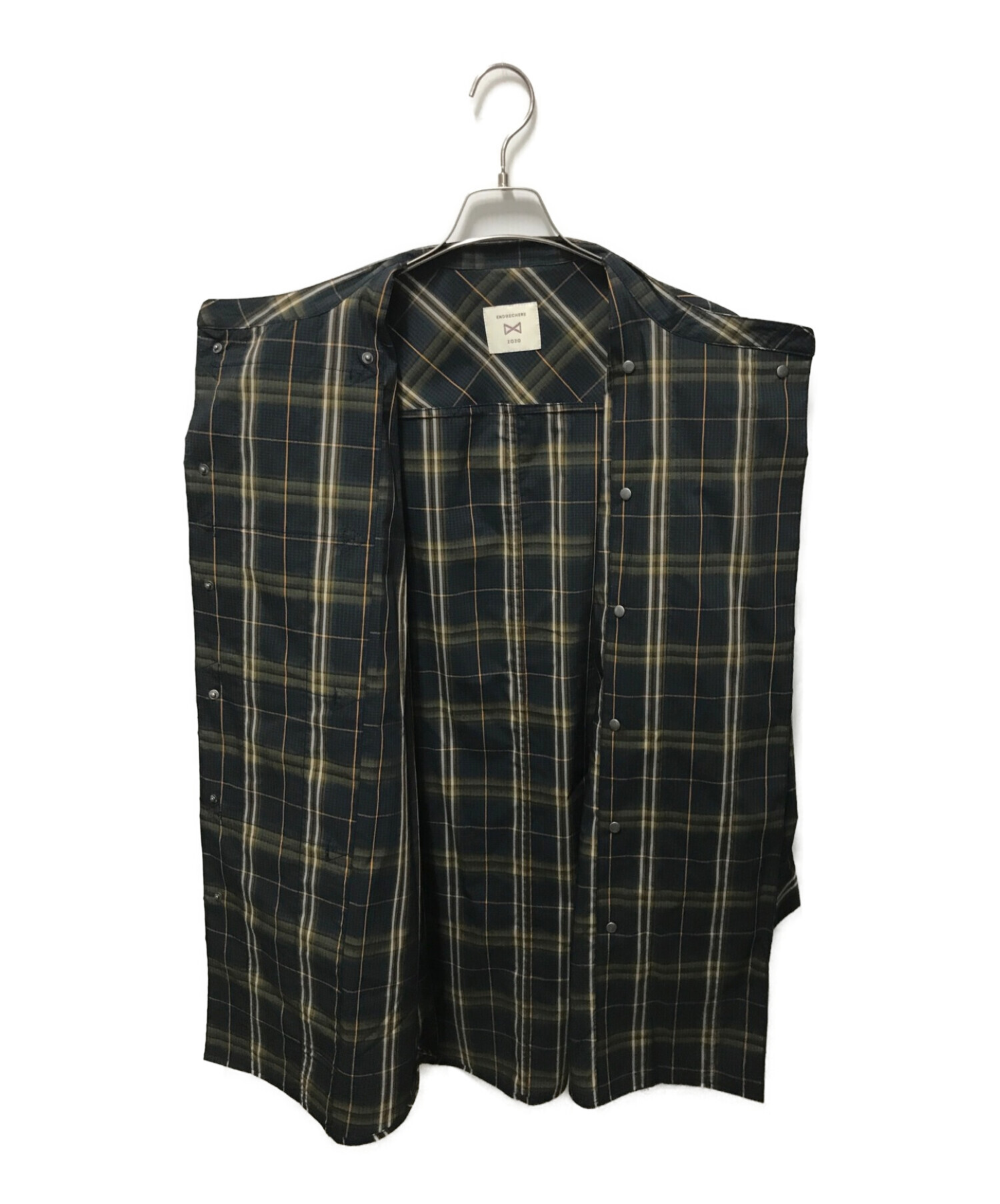 中古・古着通販】ENDRECHERI (エンドリケリー) ZOZO (ゾゾ) PLAID OPEN SHIRTS グリーン  サイズ:FREE｜ブランド・古着通販 トレファク公式【TREFAC FASHION】スマホサイト