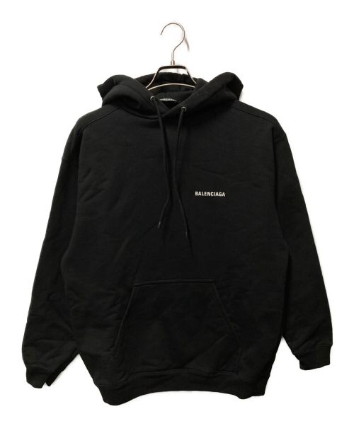 【中古・古着通販】BALENCIAGA (バレンシアガ) Black Logo Medium Fit Hoodie/ブラックロゴミディアムフィットフーディー  ブラック サイズ:XS｜ブランド・古着通販 トレファク公式【TREFAC FASHION】スマホサイト