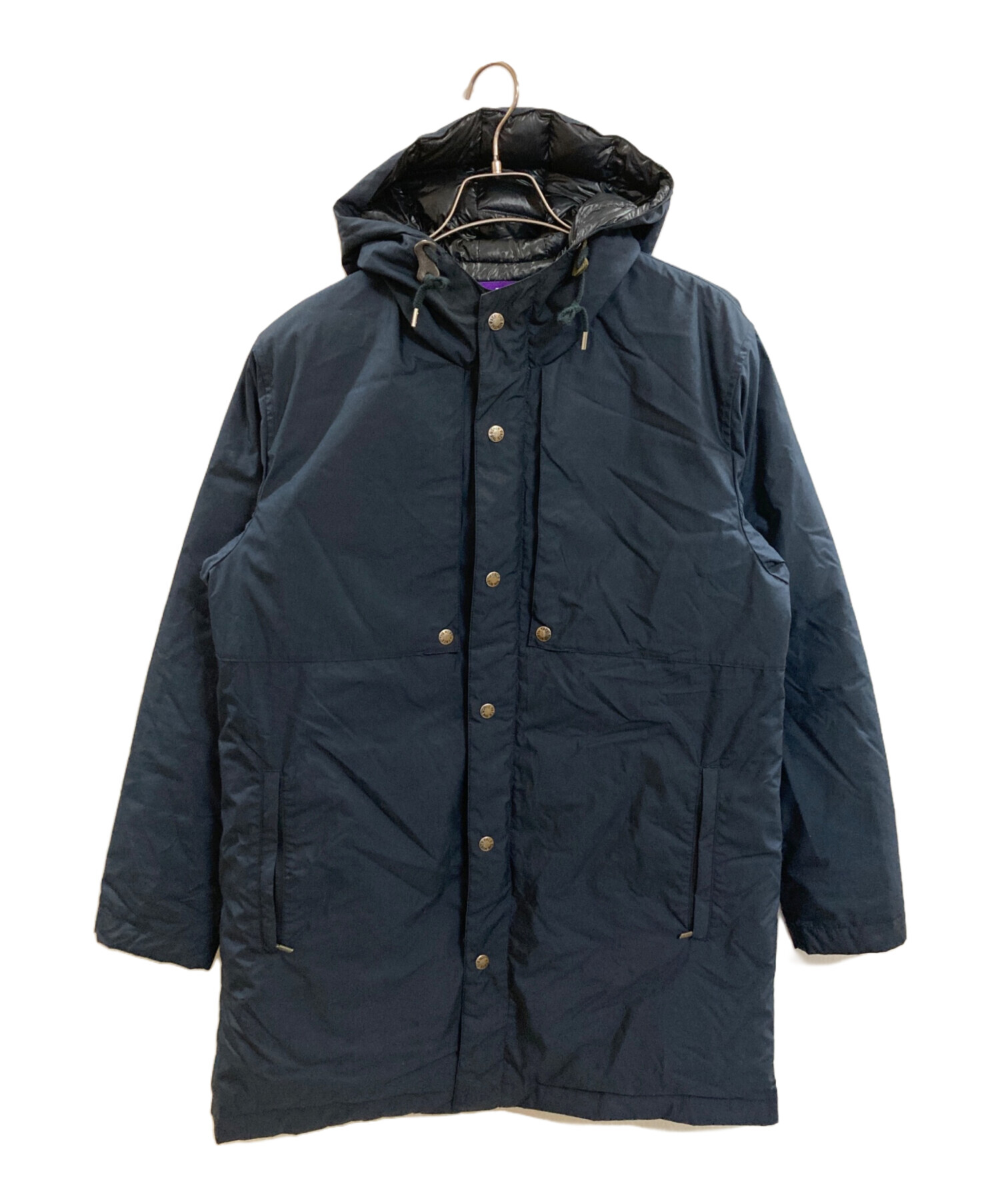 THE NORTHFACE PURPLELABEL (ザ・ノースフェイス パープルレーベル) Hooded Down Coat/ザ・ノースフェイス  パープルレーベル　ND2753N ネイビー サイズ:Ｍ