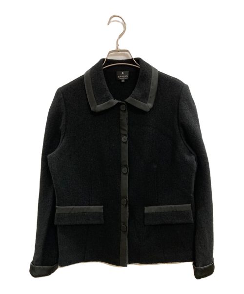 中古・古着通販】LANVIN COLLECTION (ランバンコレクション) ブークレニットジャケット ブラック サイズ:40｜ブランド・古着通販  トレファク公式【TREFAC FASHION】スマホサイト