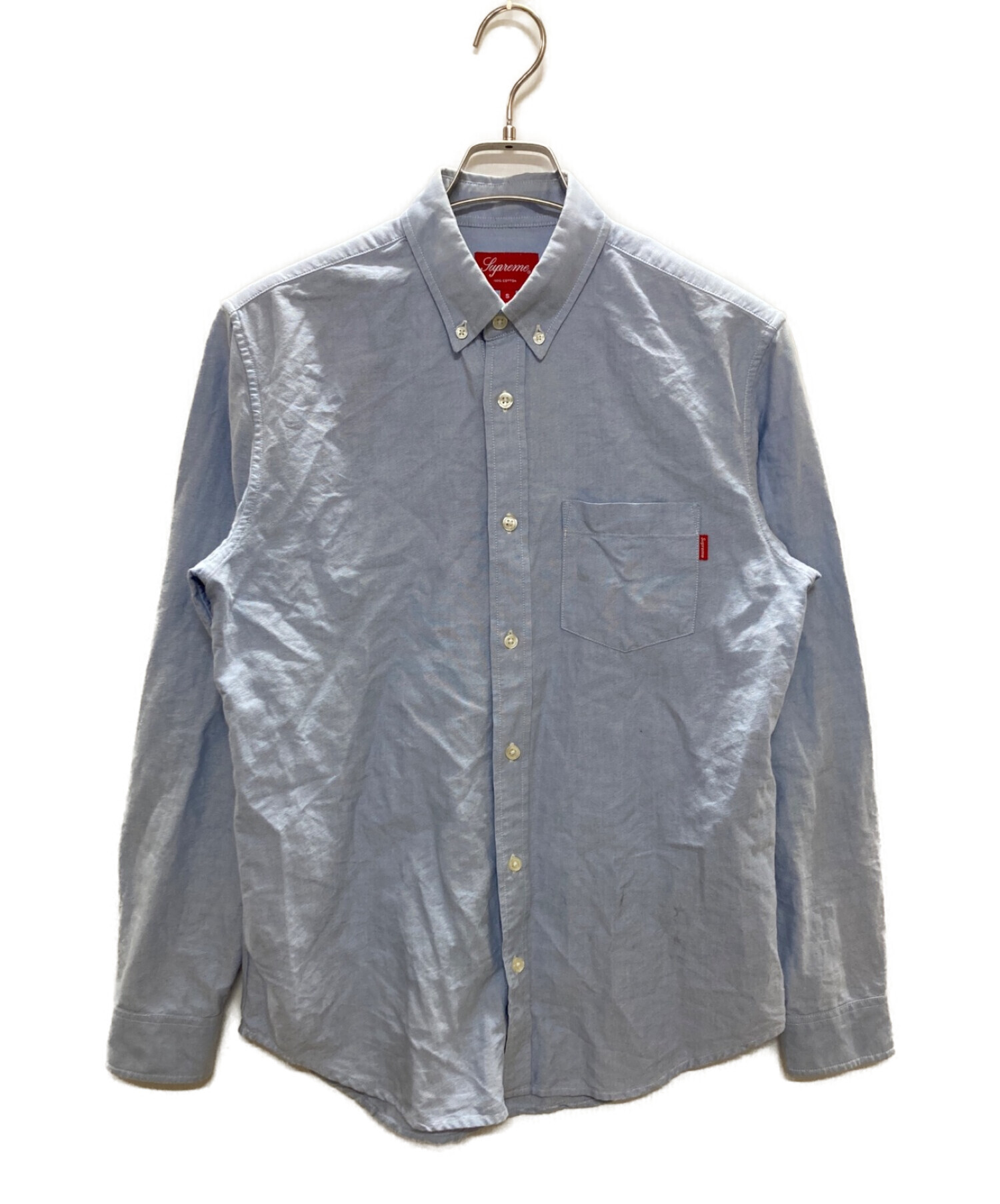 SUPREME (シュプリーム) L/S Oxford Shirt インディゴ サイズ:S