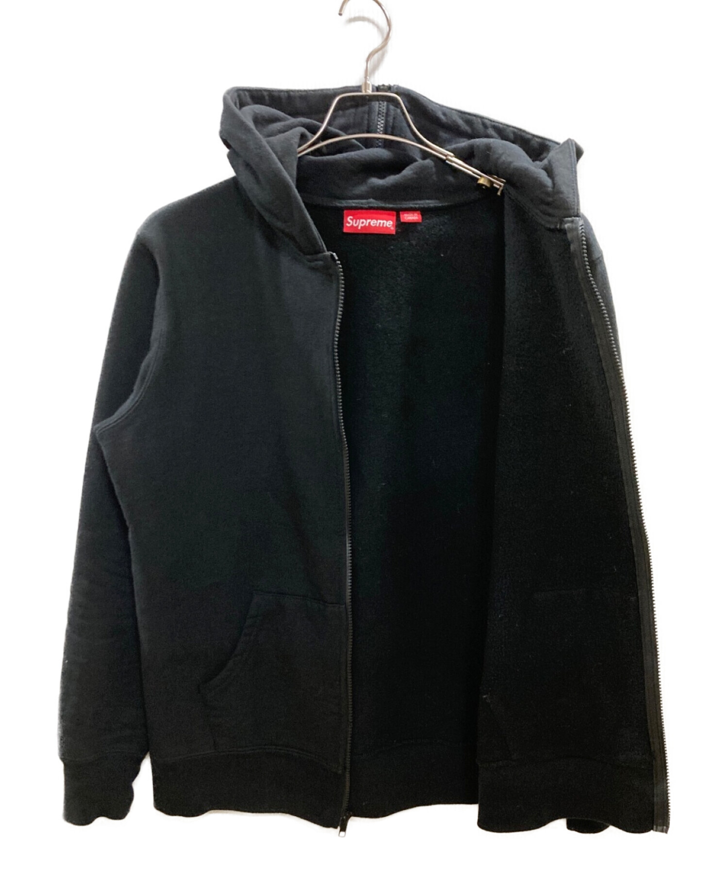 SUPREME (シュプリーム) Split Hood Zip Up Sweat ブラック サイズ:Ｍ