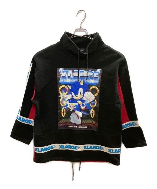 【中古・古着通販】X-LARGE (エクストララージ) SONIC THE HEDGEHOG (ソニックザヘッジホッグ) スウェット ブラック  サイズ:Ｍ｜ブランド・古着通販 トレファク公式【TREFAC FASHION】スマホサイト