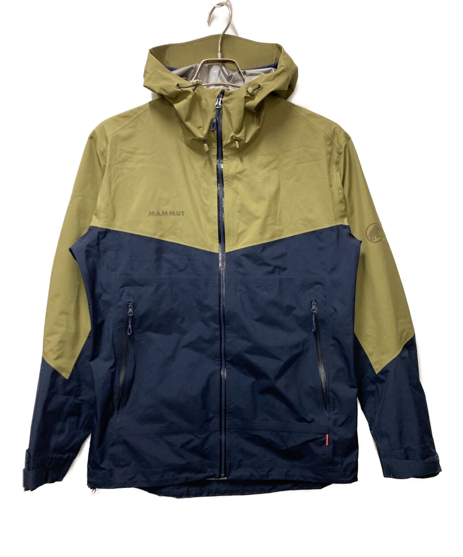 MAMMUT (マムート) wenaha jacket ベージュ×ネイビー サイズ:Ｍ