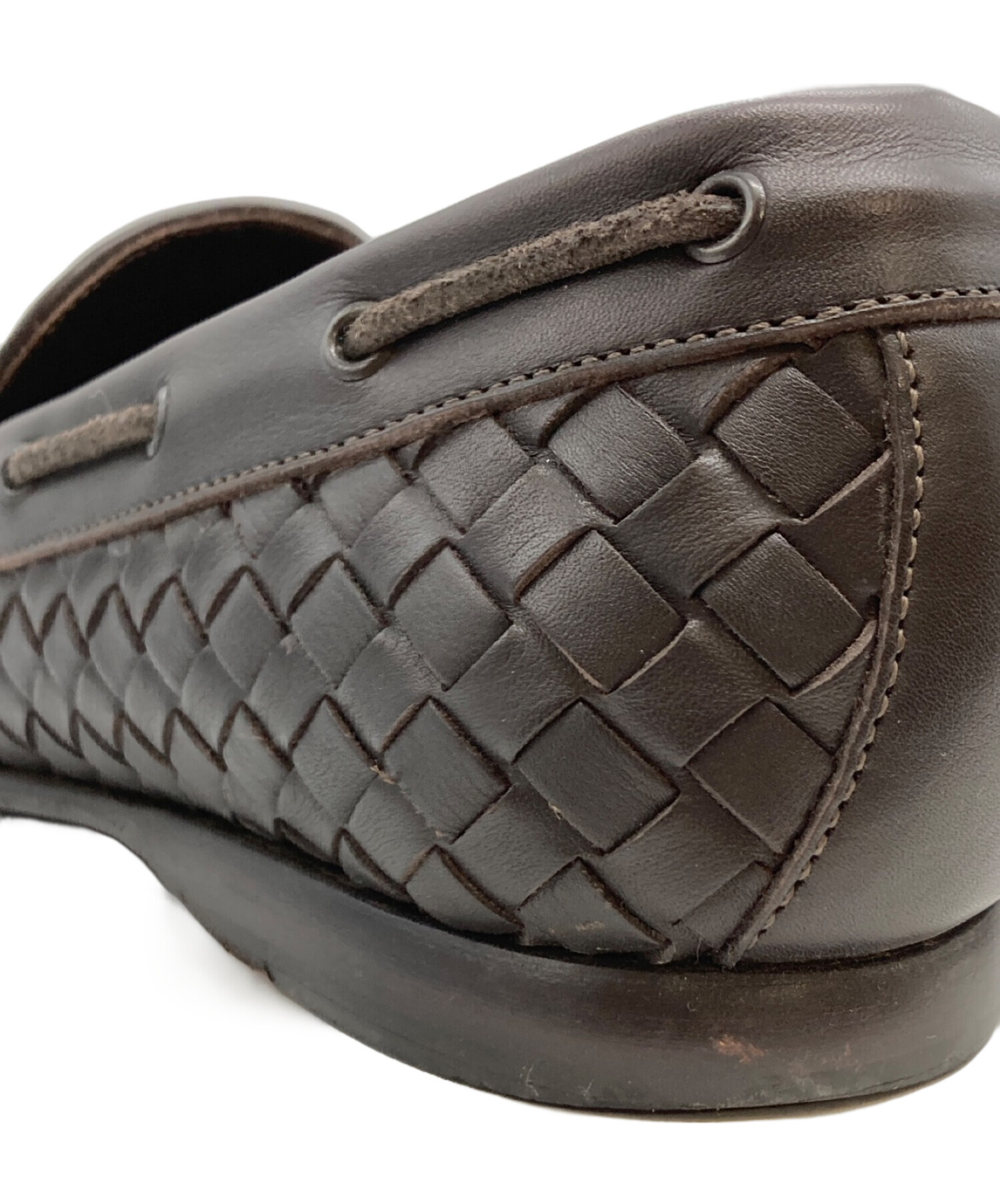 中古・古着通販】BOTTEGA VENETA (ボッテガベネタ) イントレチャートローファー ブラウン サイズ:24.5cm｜ブランド・古着通販  トレファク公式【TREFAC FASHION】スマホサイト