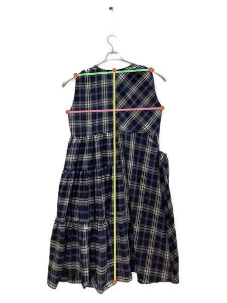 中古・古着通販】foufou (フーフー) check dress “hsu” パープル ...