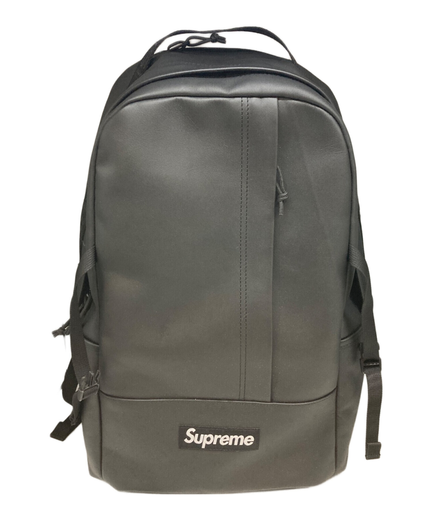 SUPREME (シュプリーム) Leather Backpack ブラック