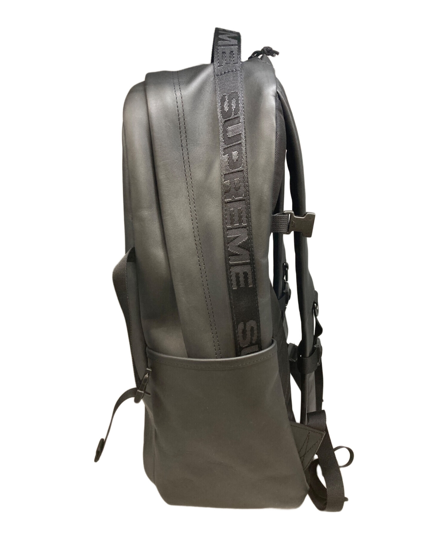 SUPREME (シュプリーム) Leather Backpack ブラック