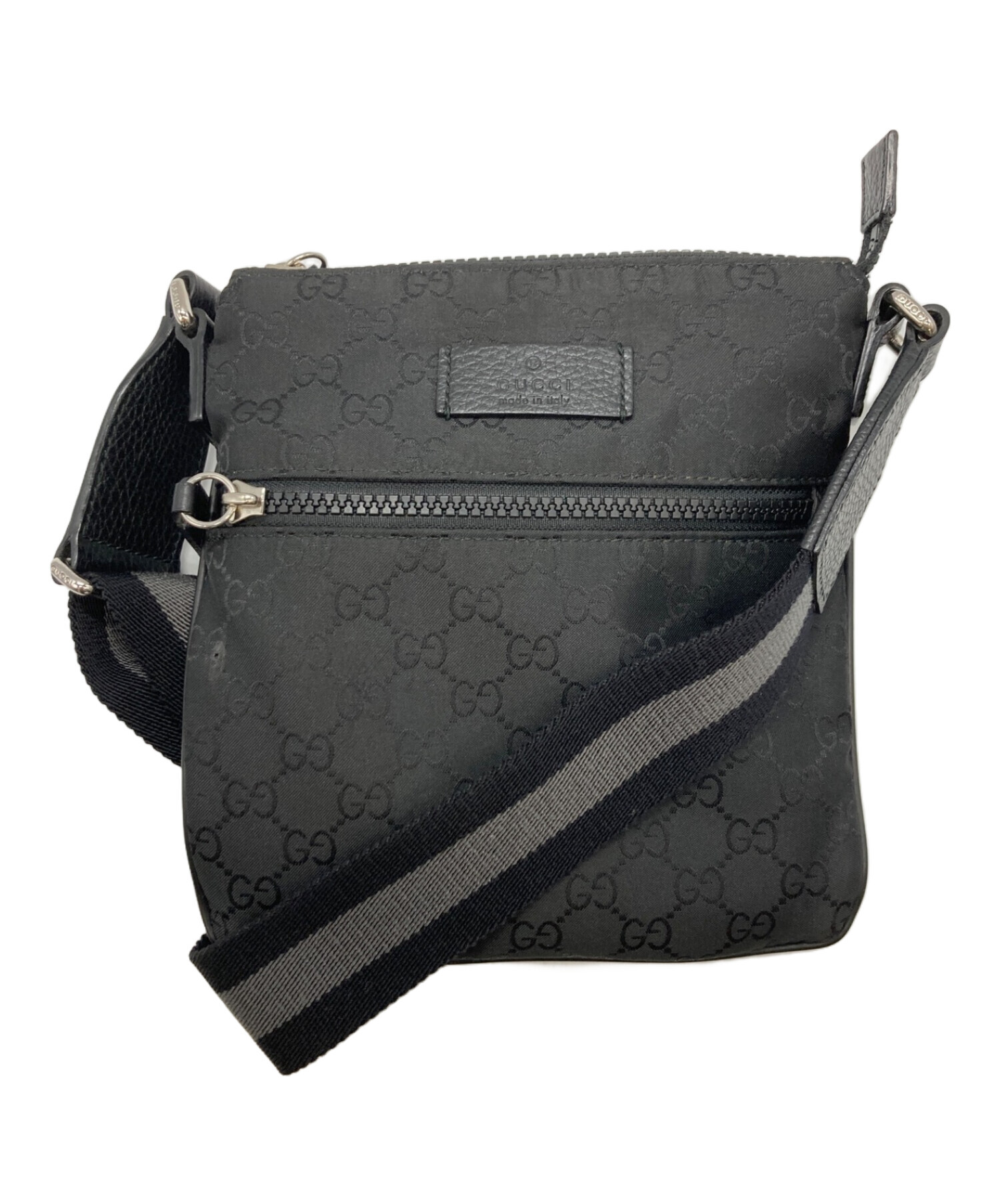 中古・古着通販】GUCCI (グッチ) GGナイロンショルダーバッグ ブラック｜ブランド・古着通販 トレファク公式【TREFAC  FASHION】スマホサイト