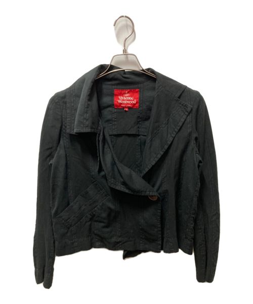 【中古・古着通販】Vivienne Westwood RED LABEL (ヴィヴィアンウエストウッドレッドレーベル) ストライプジャケット ブラック  サイズ:02｜ブランド・古着通販 トレファク公式【TREFAC FASHION】スマホサイト