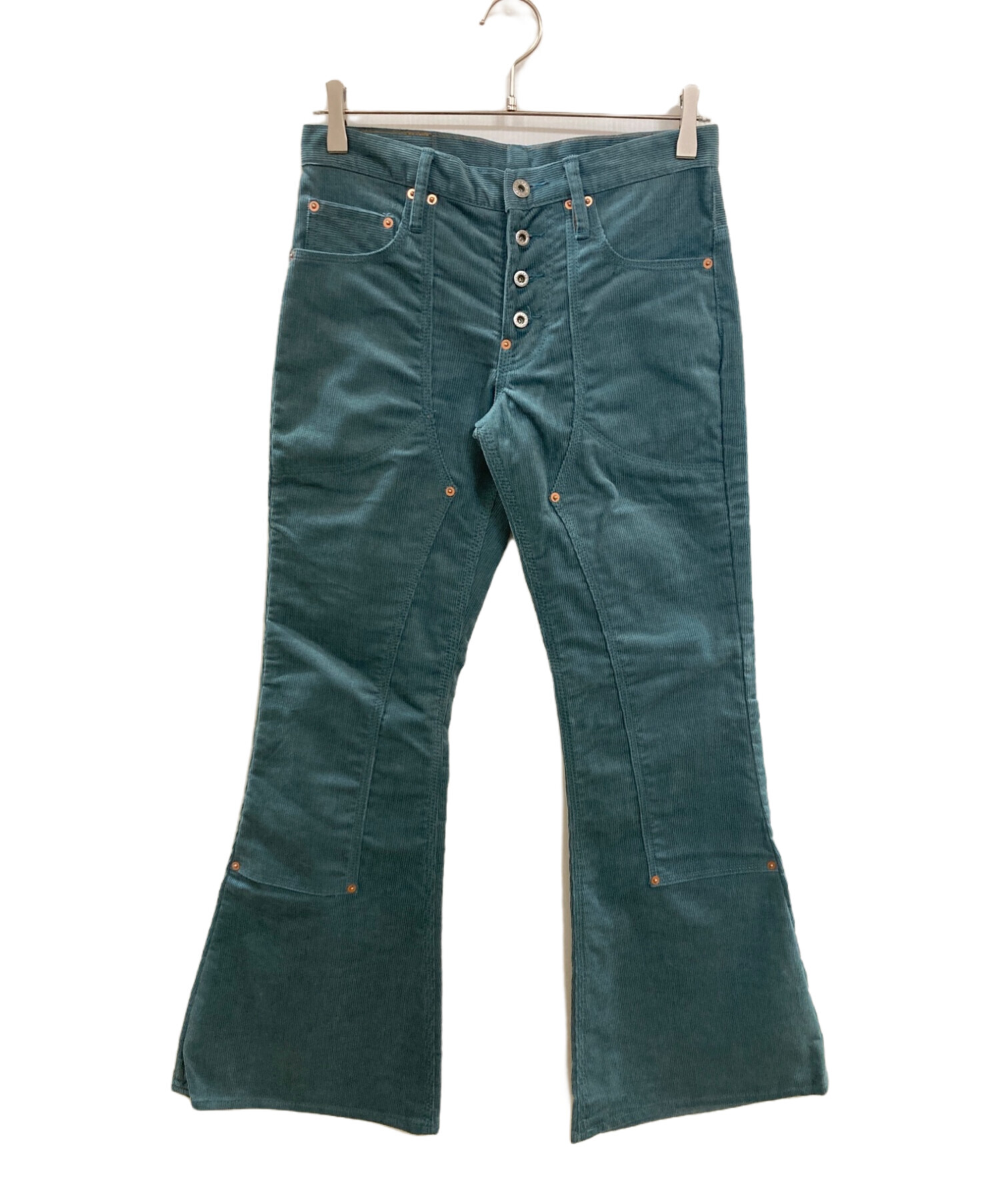 SUGARHILL (シュガーヒル) CORDUROY BELL BOTTOM DENIM PANTS グリーン サイズ:30