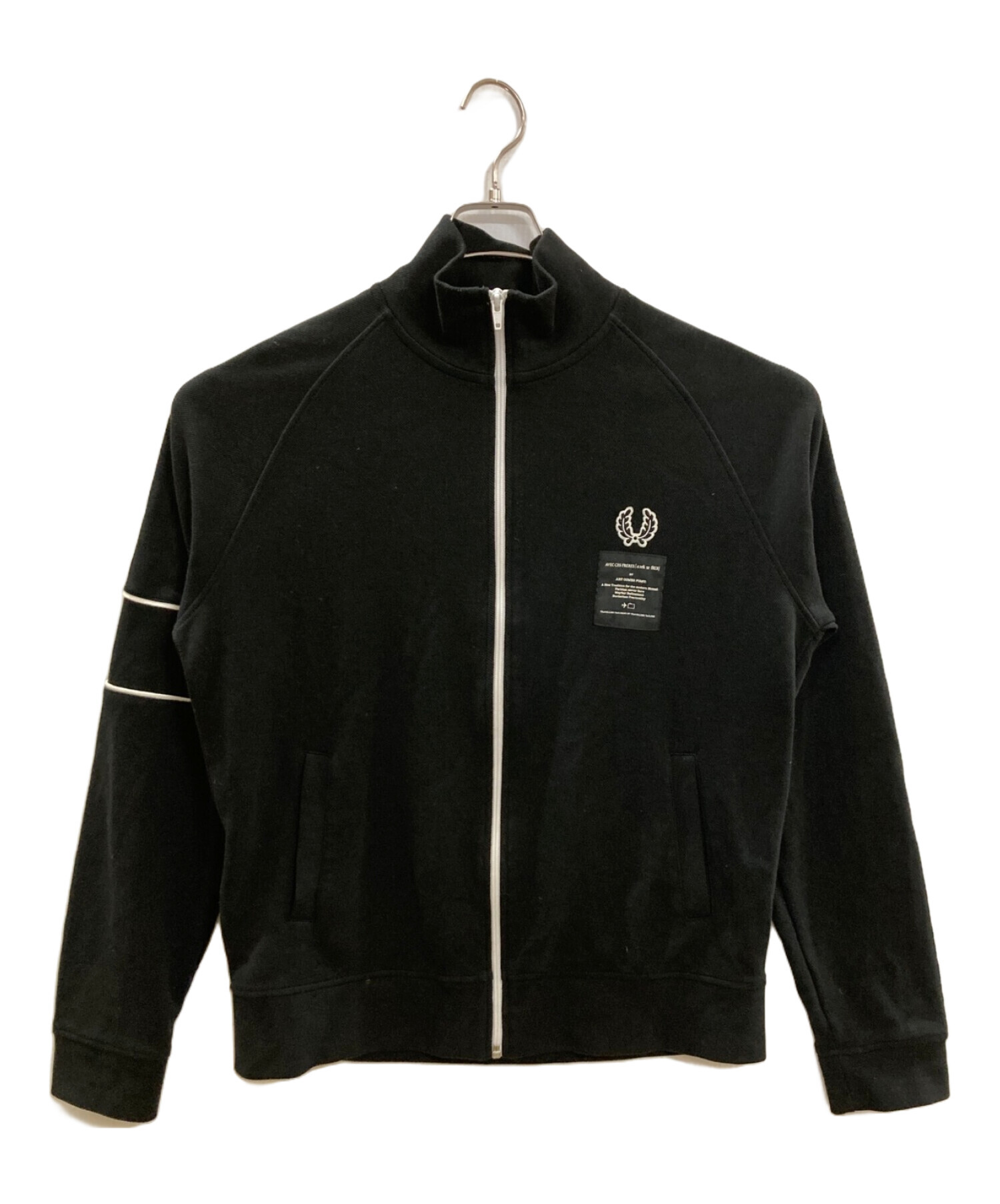 FRED PERRY (フレッドペリー) ART COMES FIRST (アートカムズファースト) ACF TAPED TRACK JACKET  ブラック サイズ:Ｍ