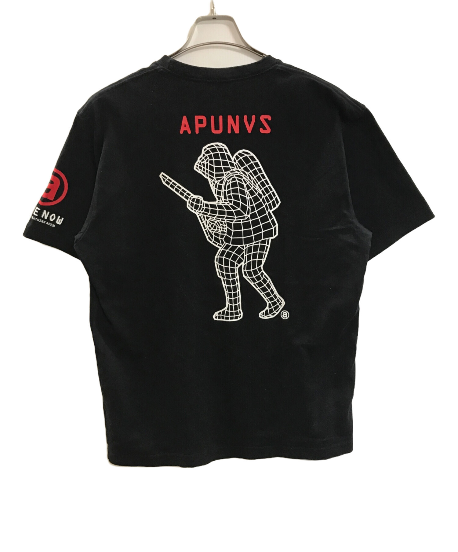 中古・古着通販】Aape BY A BATHING APE (エーエイプ バイ アベイシングエイプ) 両面プリントTシャツ ブラック  サイズ:L｜ブランド・古着通販 トレファク公式【TREFAC FASHION】スマホサイト