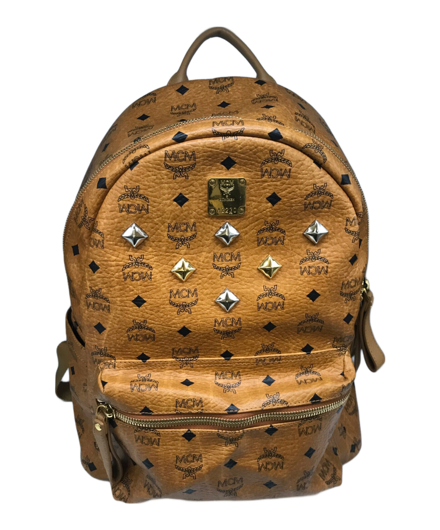 中古・古着通販】MCM (エムシーエム) スタッズリュック/MCM ベージュ サイズ:表記なし｜ブランド・古着通販 トレファク公式【TREFAC  FASHION】スマホサイト