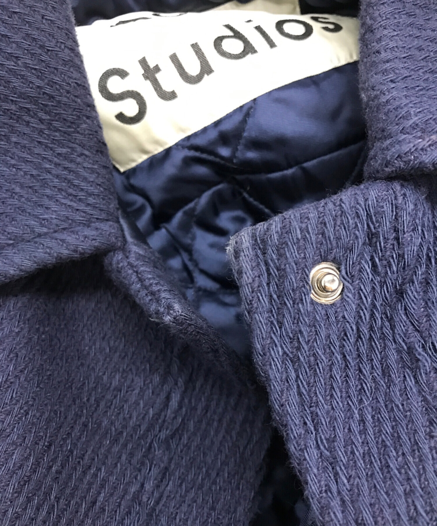 Acne studios (アクネ ストゥディオス) オーバーサイズウールジャケット/ACNE STUDIOS ネイビー サイズ:S