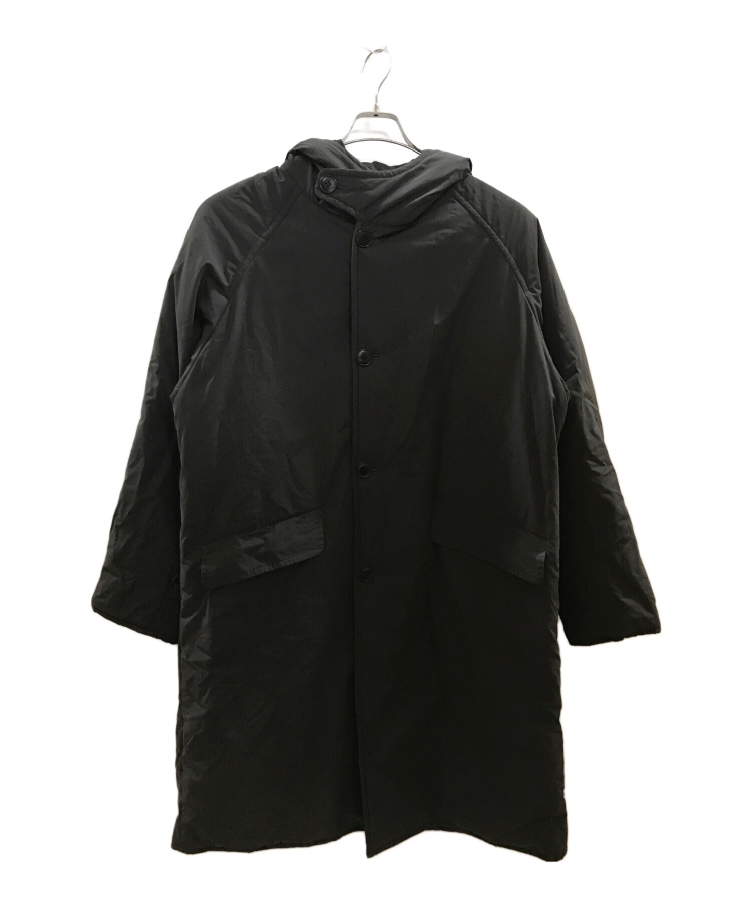 中古・古着通販】COMOLI (コモリ) Insulation Hooded Coat ブラック サイズ:3｜ブランド・古着通販  トレファク公式【TREFAC FASHION】スマホサイト