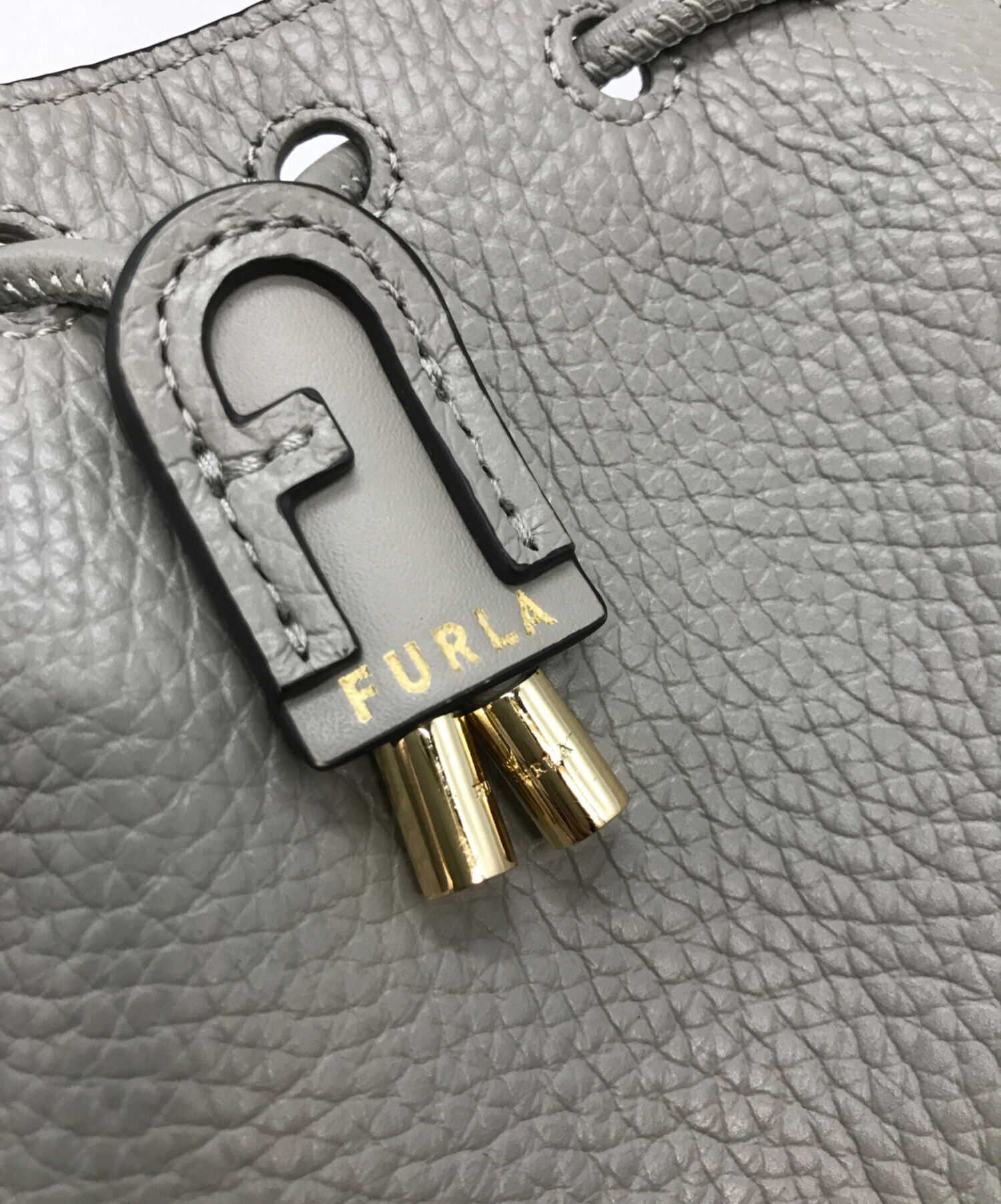 中古・古着通販】FURLA (フルラ) アテナ ミニショルダーバッグ グレー｜ブランド・古着通販 トレファク公式【TREFAC  FASHION】スマホサイト