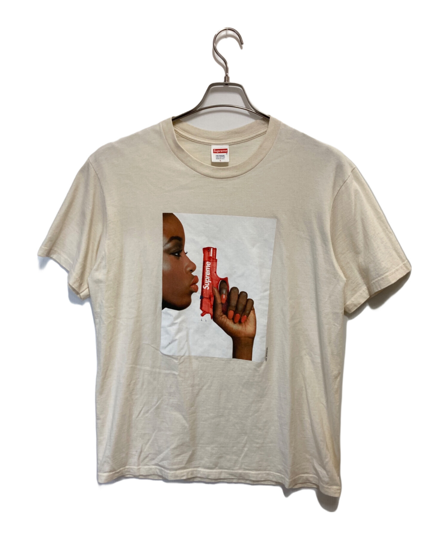 SUPREME (シュプリーム) 21SS Water Pistol Tee ホワイト サイズ:L