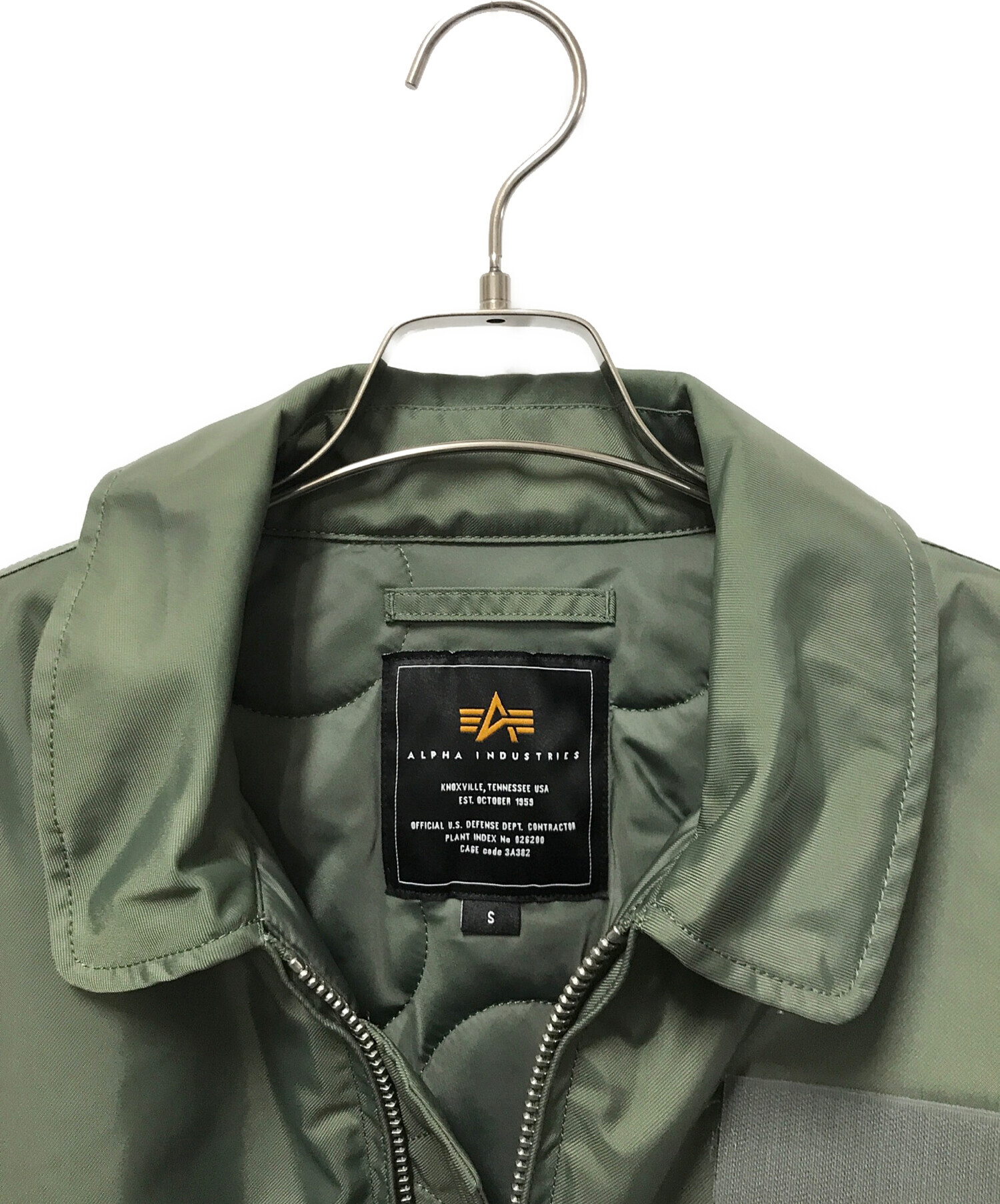 ALPHA INDUSTRIES (アルファ インダストリーズ) CWU 45P フライトジャケット カーキ サイズ:S