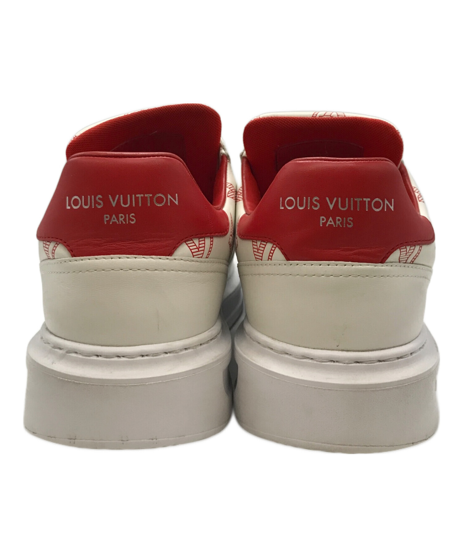 中古・古着通販】LOUIS VUITTON (ルイ ヴィトン) ビバリーヒルズ・ラインスニーカー ホワイト×レッド サイズ:7｜ブランド・古着通販  トレファク公式【TREFAC FASHION】スマホサイト