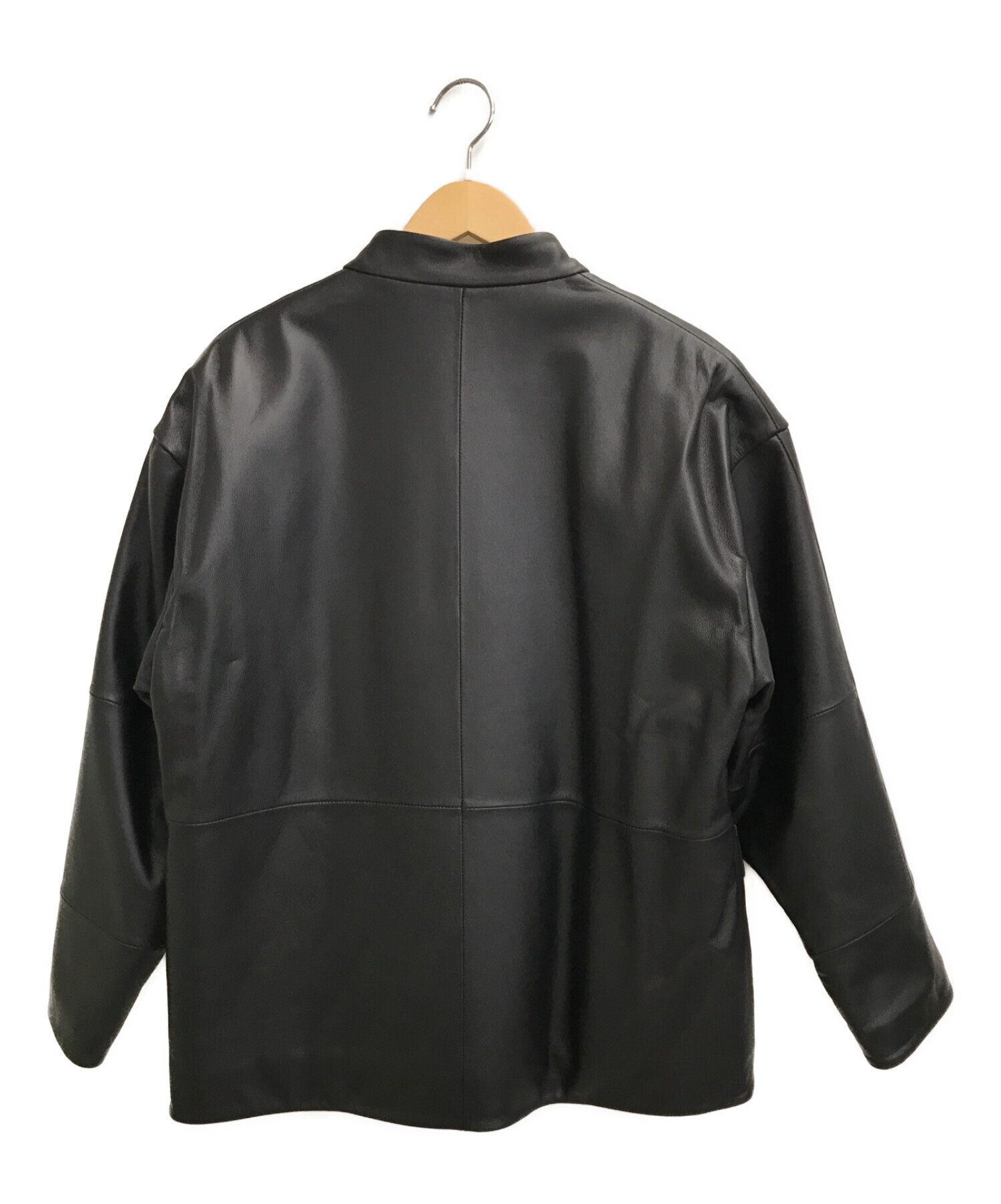 eN ROUTE (アンルート) ラムレザーチャイナジャケット ブラック サイズ:1