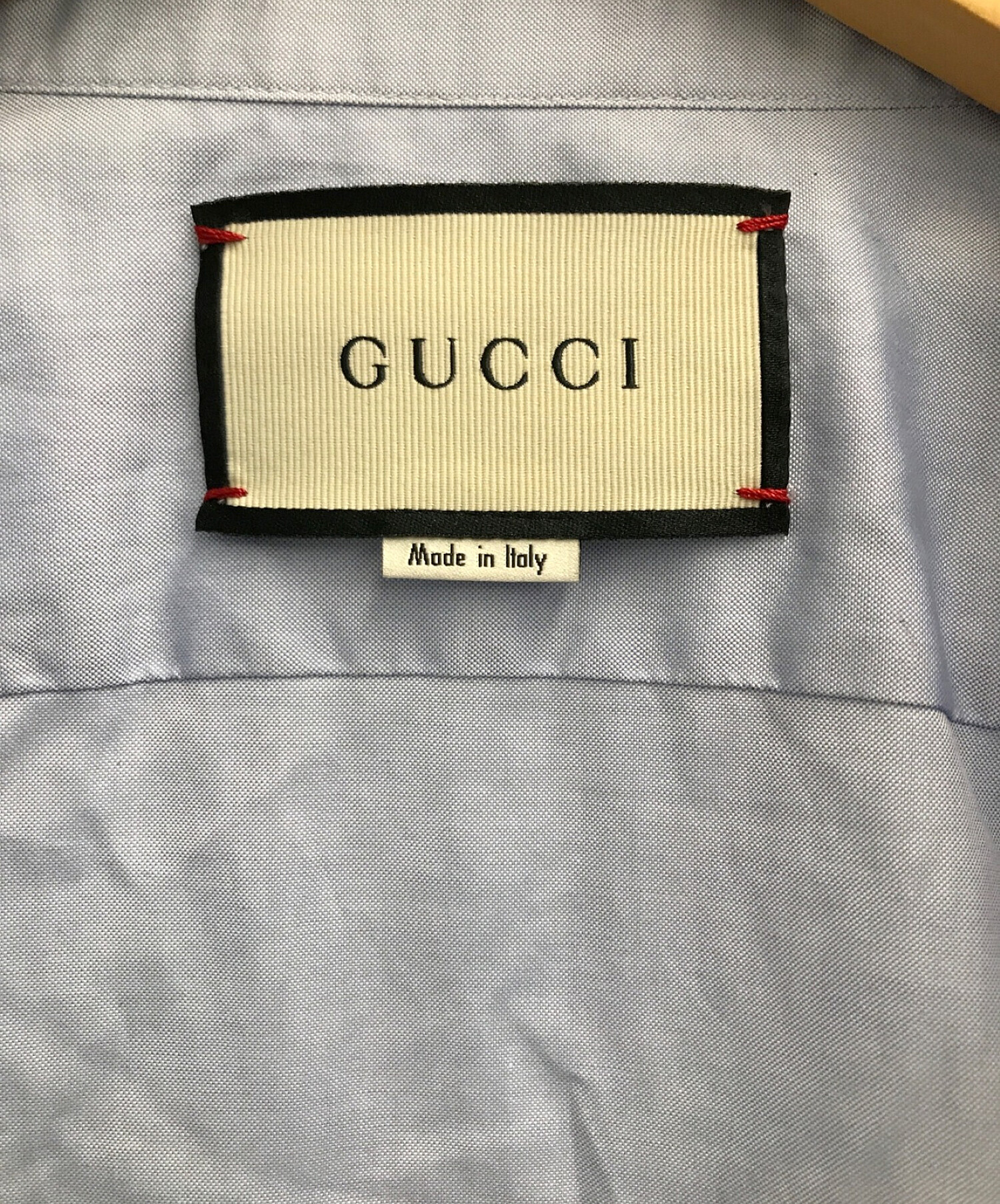 GUCCI (グッチ) ボタンダウンシャツ スカイブルー サイズ:40