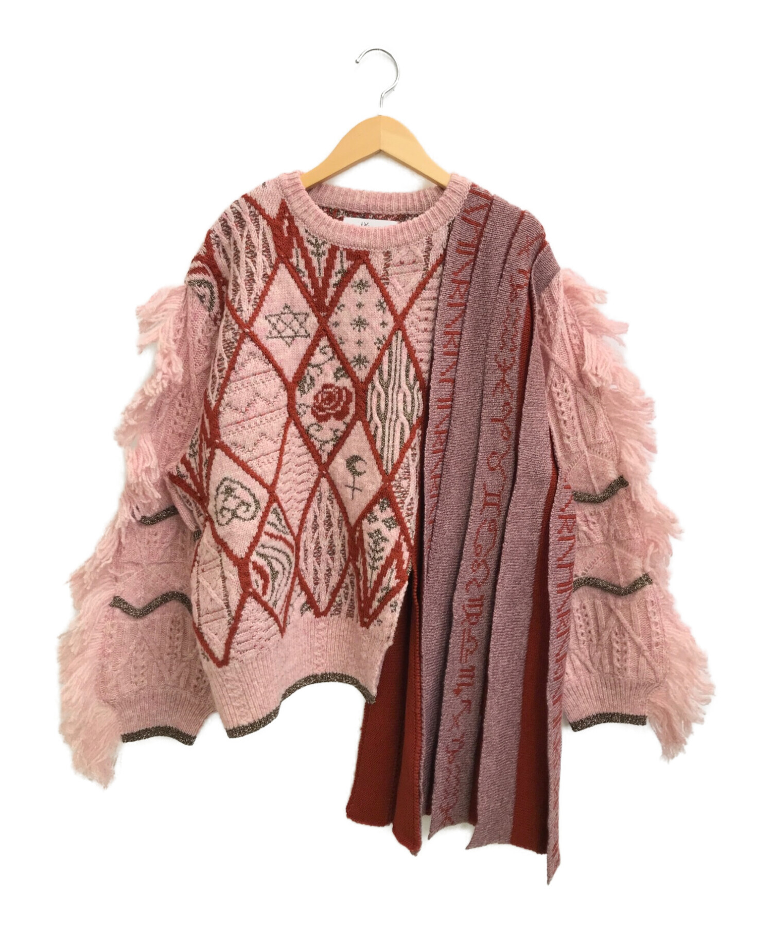 rurumu:  mix pattern knit pullover