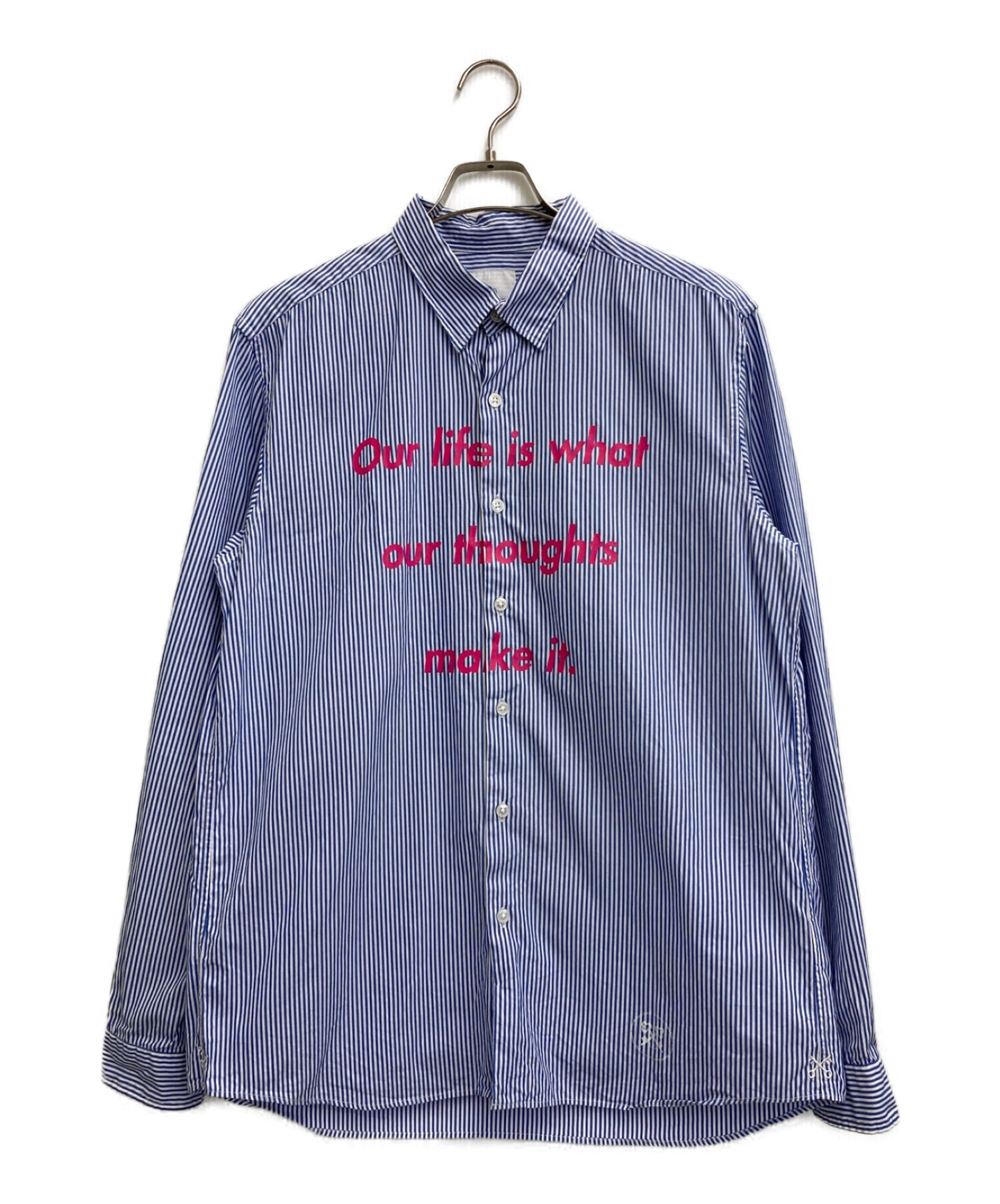 uniform experiment (ユニフォームエクスペリメント) PHILOSOPHY REGULAR COLLAR SHIRT ブルー  サイズ:4