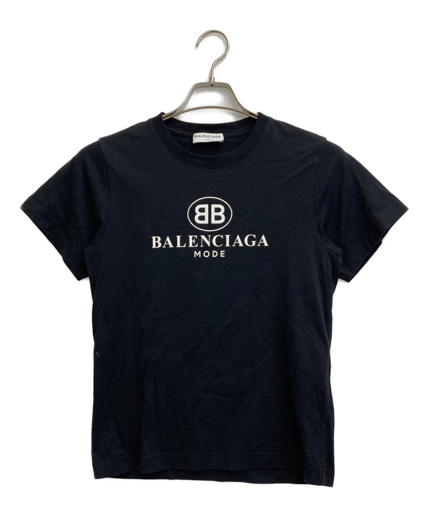 中古・古着通販】BALENCIAGA (バレンシアガ) ロゴTシャツ ブラック