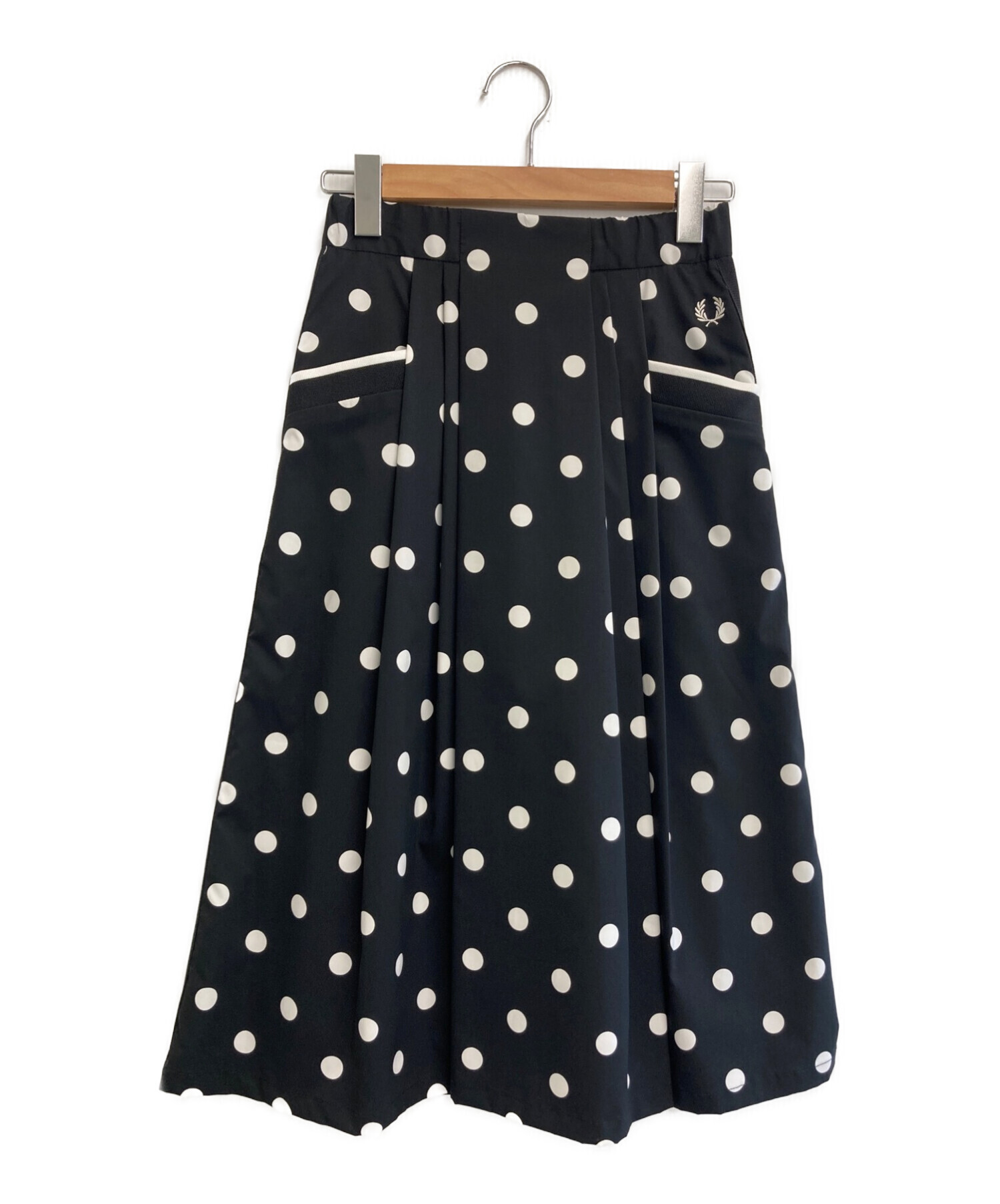 FRED PERRY (フレッドペリー) Dot Skirt ブラック サイズ:W58−64