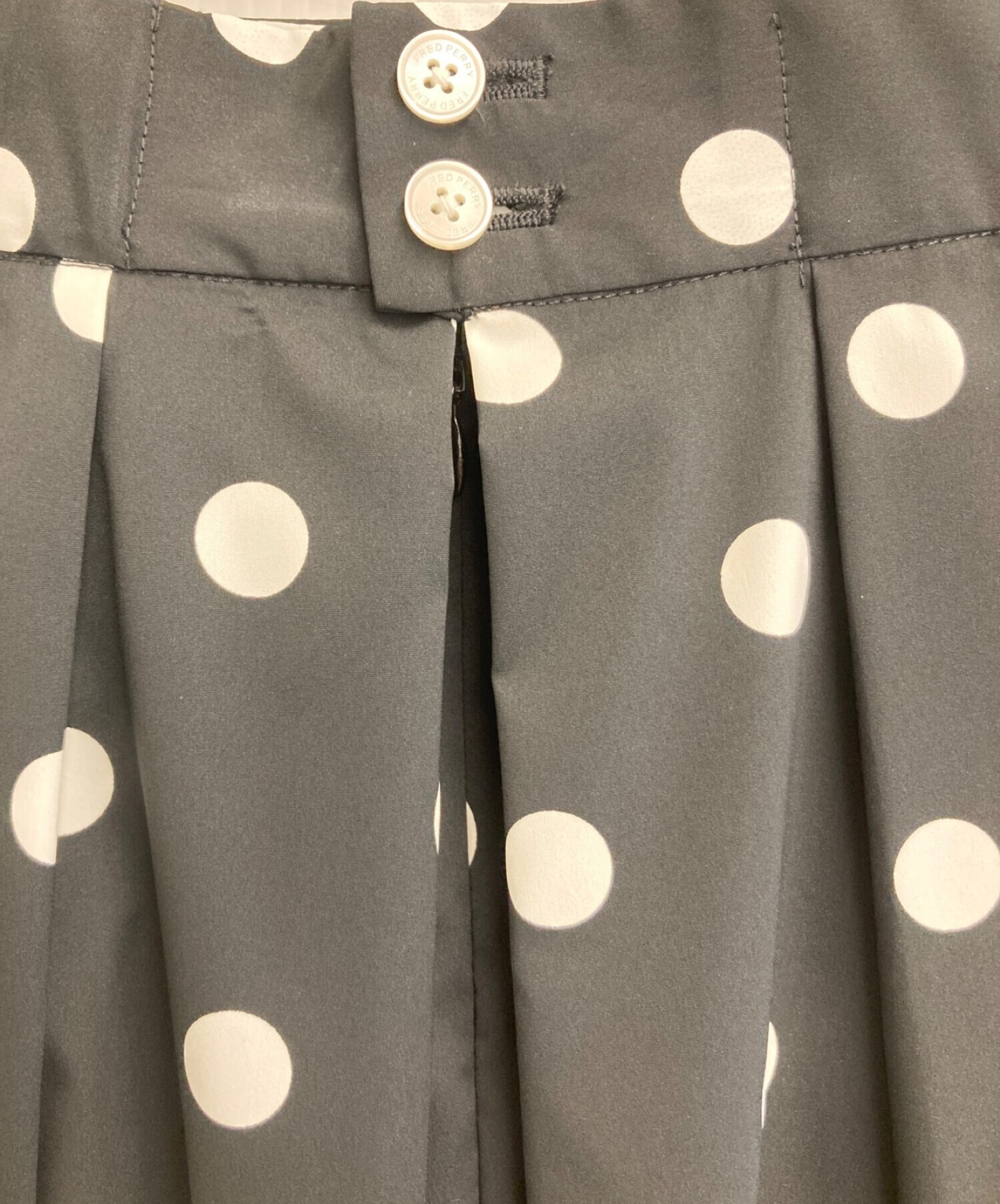 中古・古着通販】FRED PERRY (フレッドペリー) Dot Skirt ブラック