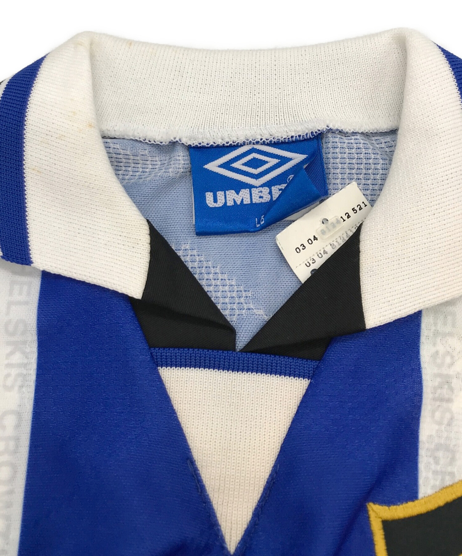 UMBRO (アンブロ) ゲームシャツ ホワイト×ブルー サイズ:Ｌ
