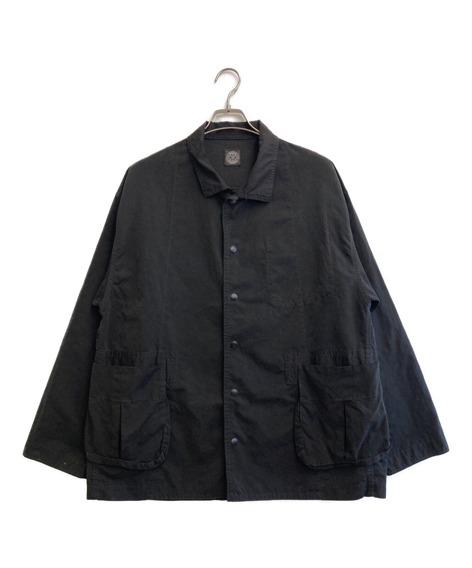 Porter Classic (ポータークラシック) ポプリンミルシャツジャケット ブラック サイズ:3