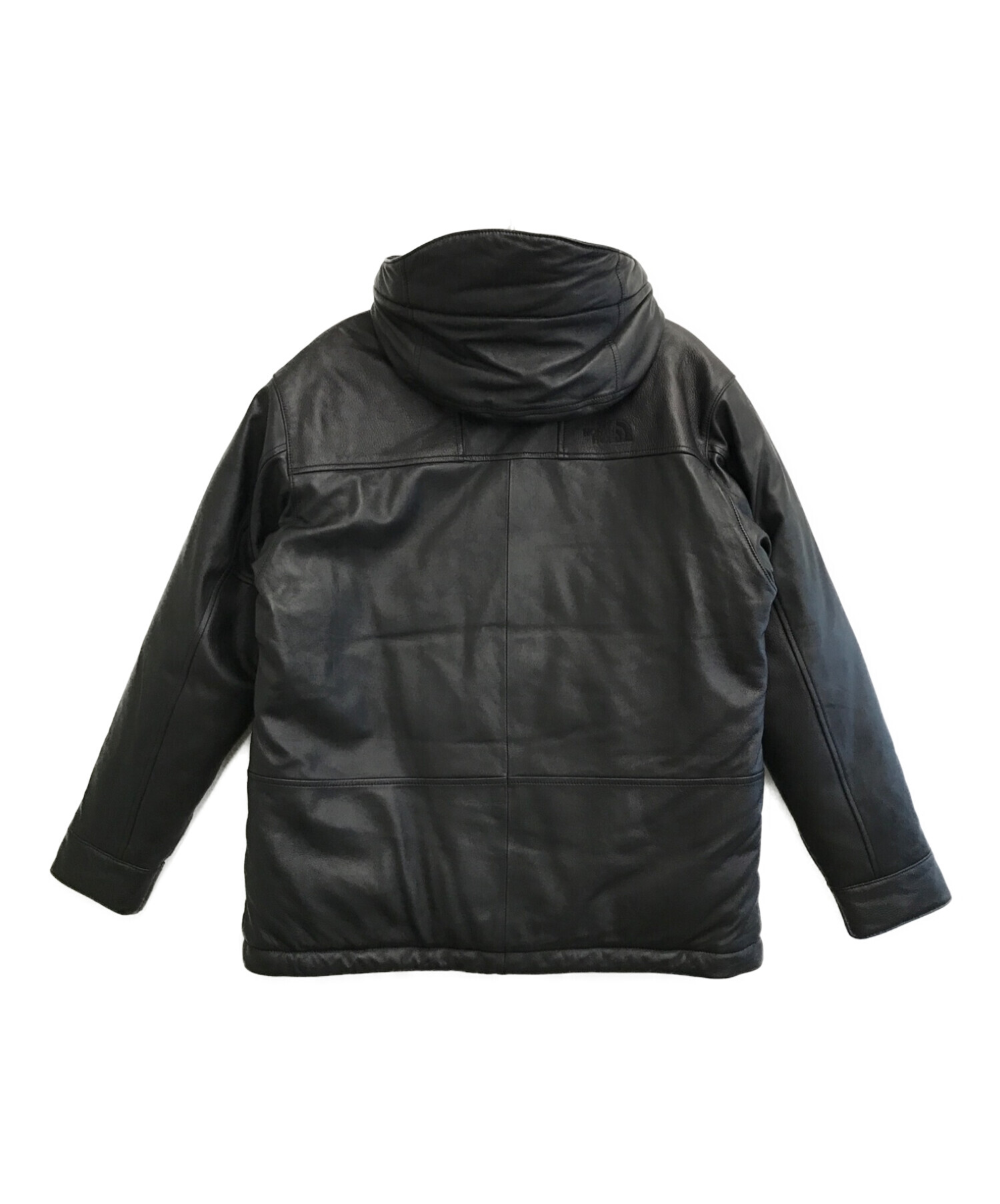 THE NORTHFACE PURPLELABEL (ザ・ノースフェイス パープルレーベル) Mountain Down Leather Jacket  ブラック サイズ:L 未使用品