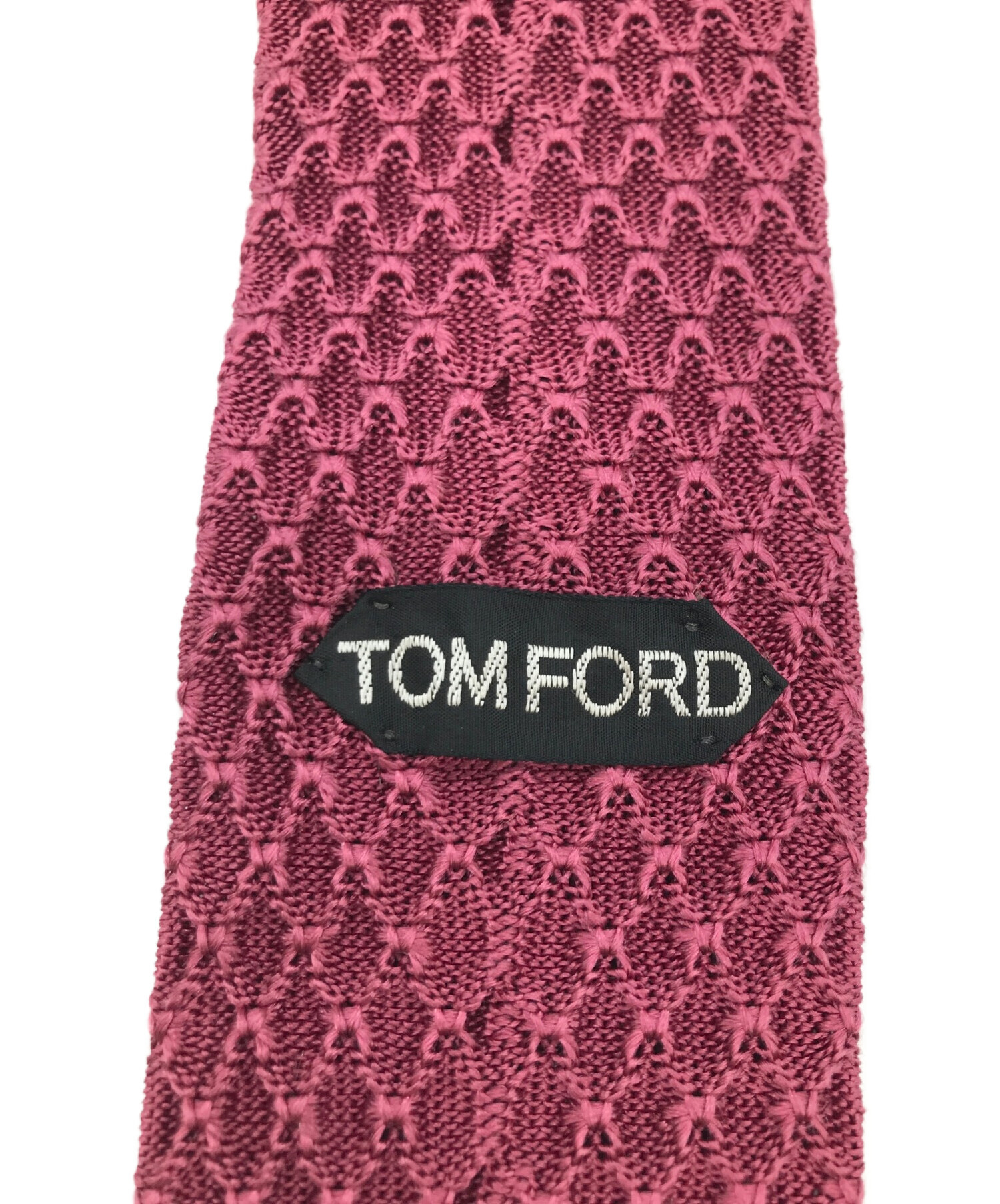 中古・古着通販】TOM FORD (トムフォード) シルクニットタイ ピンク