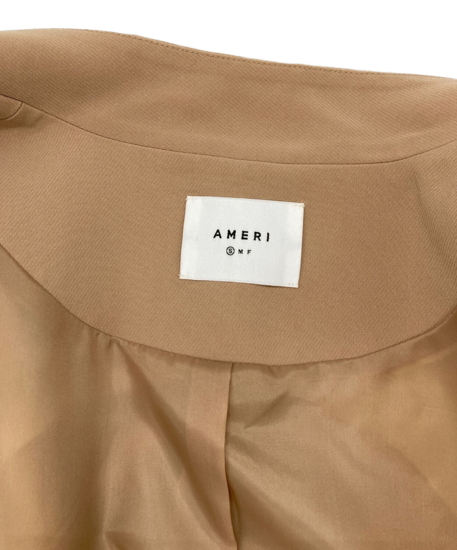 Ameri (アメリ) OTONA WRAP VEST SET UP DRESS ベージュ サイズ:S