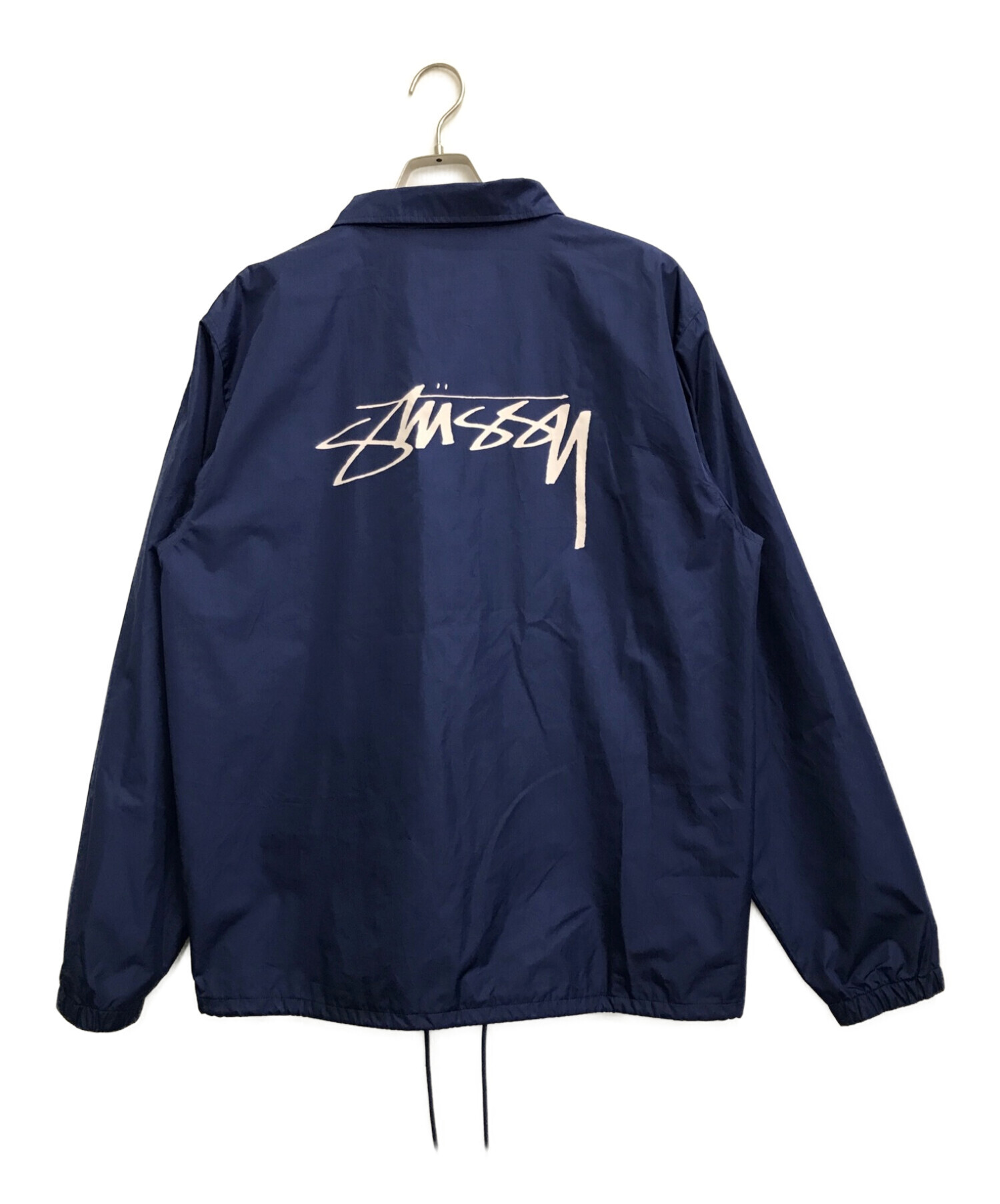 stussy (ステューシー) ストックロゴコーチジャケット ブルー サイズ:XL