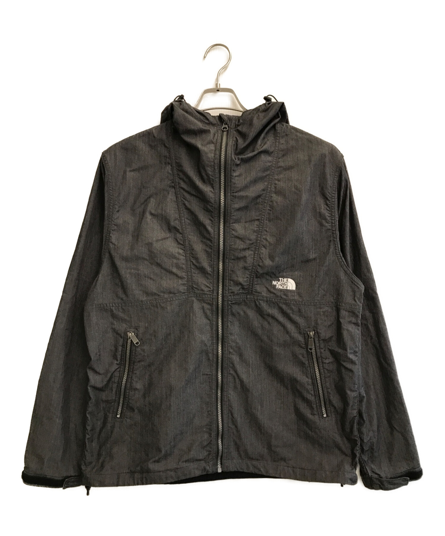 THE NORTH FACE (ザ ノース フェイス) ナイロンデニムコンパクトジャケット グレー サイズ:L