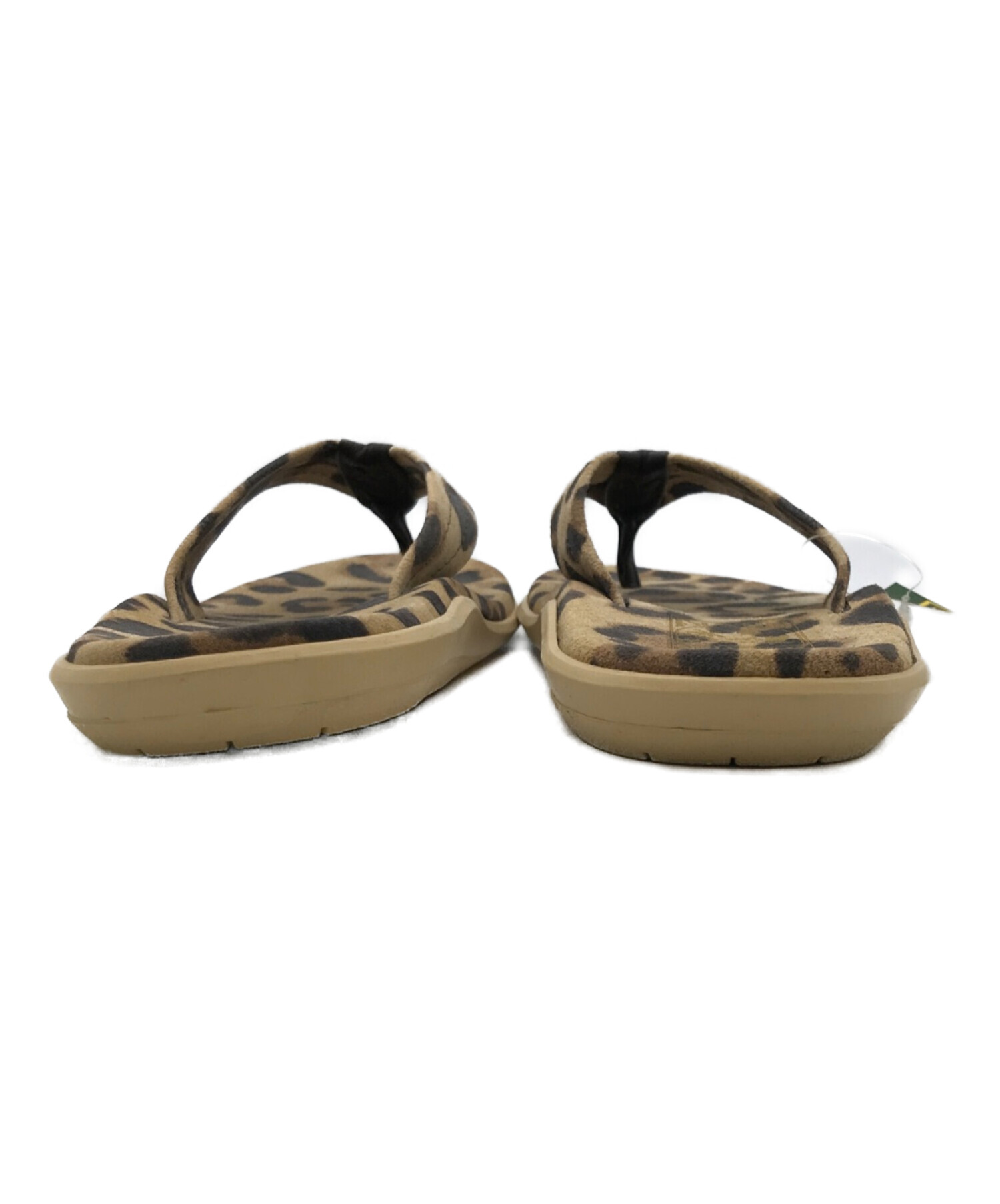 ISLAND SLIPPER (アイランドスリッパ) レオパードサンダル ブラウン サイズ:6 未使用品