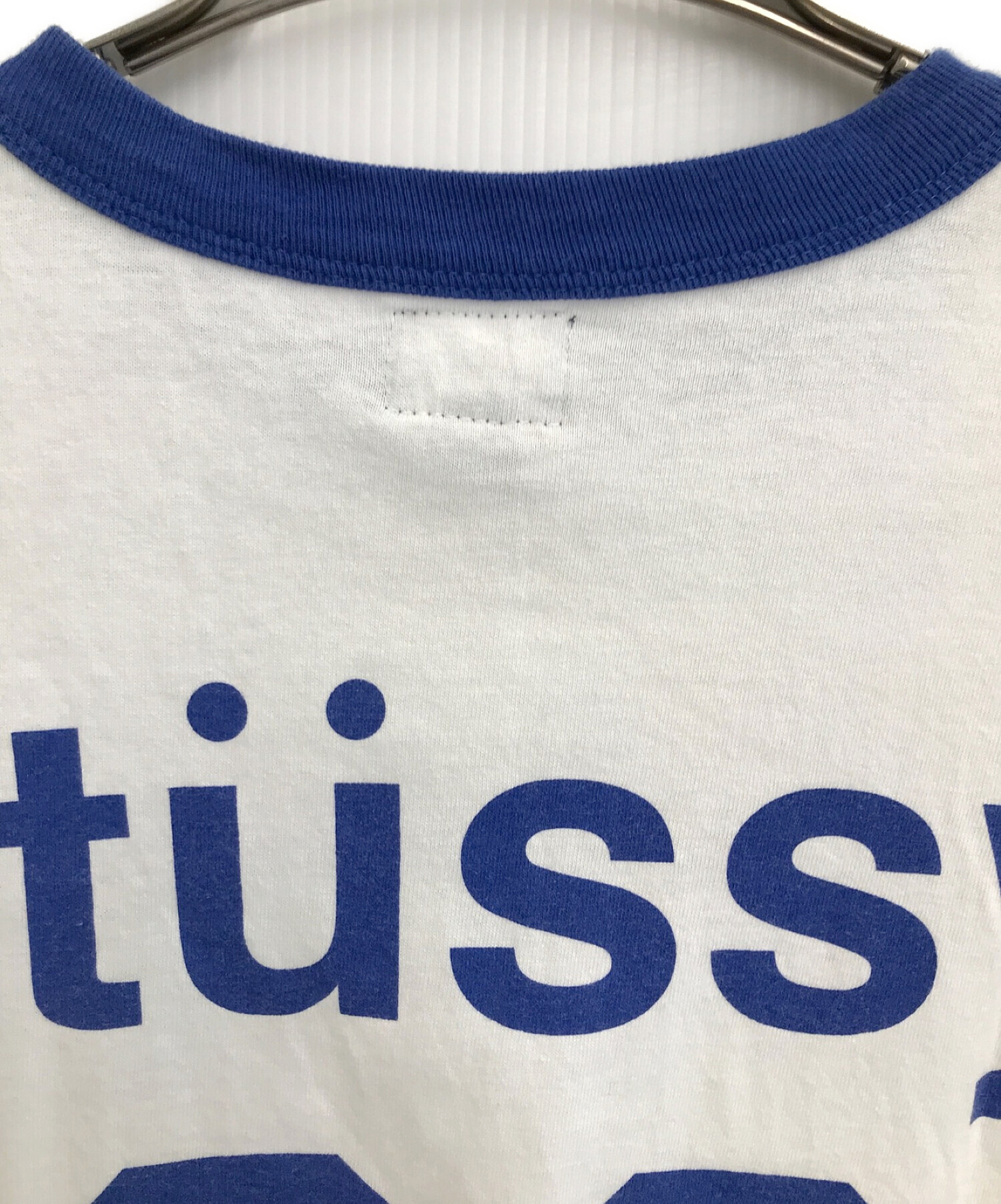 stussy (ステューシー) 90'sヴィンテージリンガーTシャツ ホワイト サイズ:M