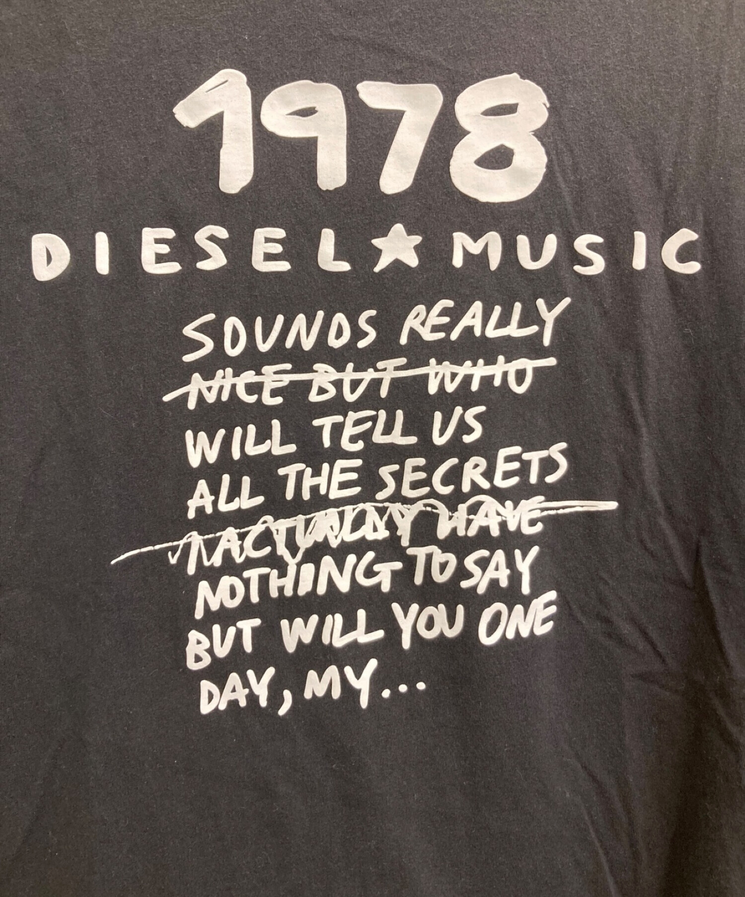 中古・古着通販】DIESEL (ディーゼル) Tシャツ ブラック サイズ:M