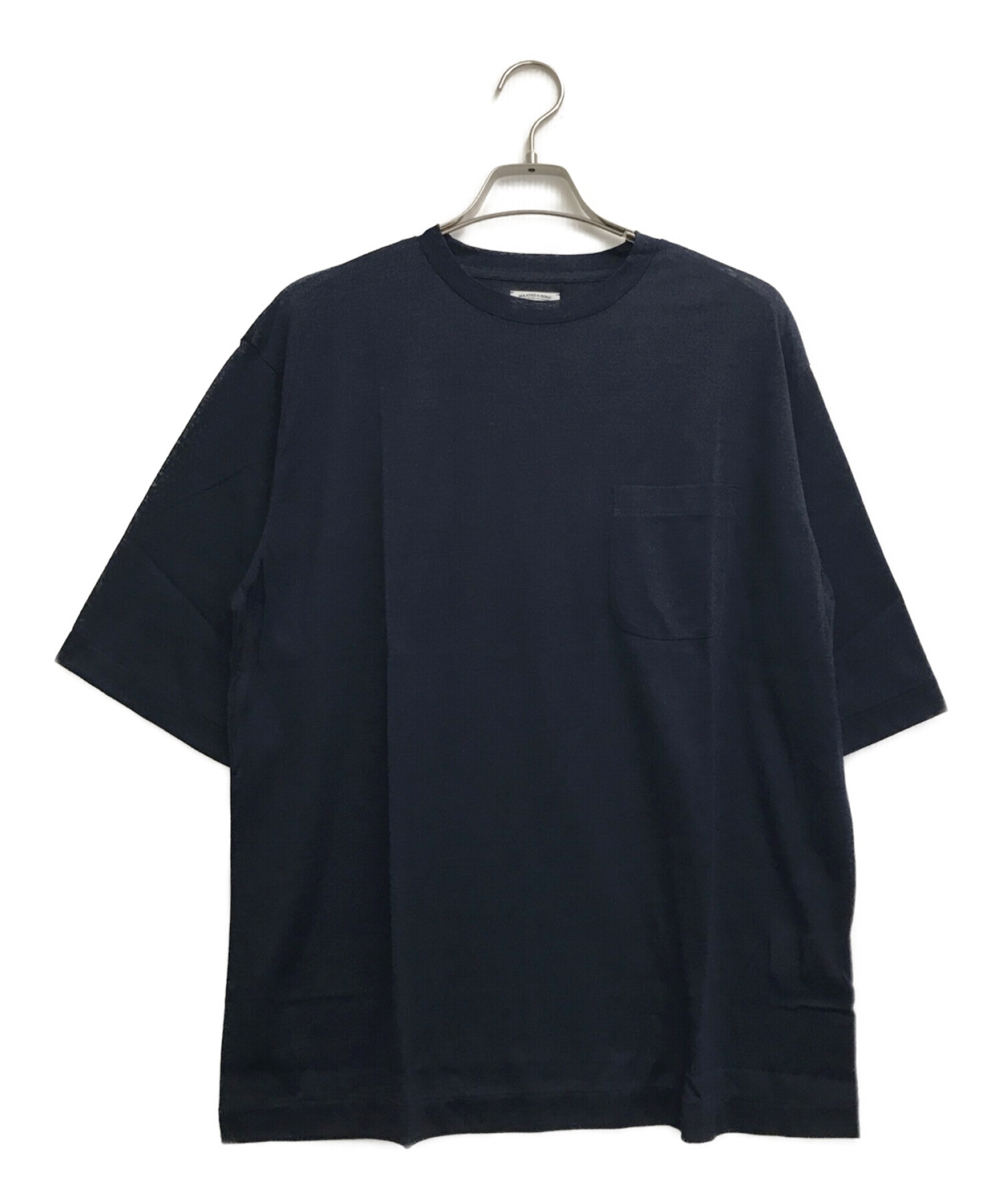 MAATEE&SONS (マーティーアンドサンズ) Washable Silk Pocket Tee インディゴ サイズ:4 未使用品