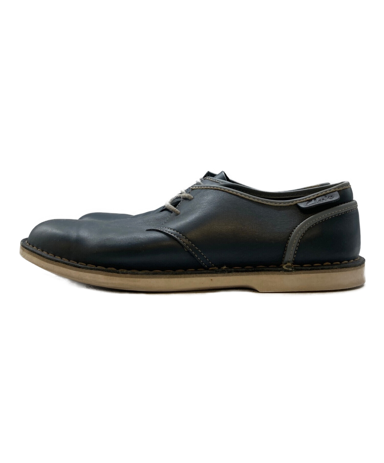 CLARKS (クラークス) レザーシューズ ネイビー サイズ:7 1/2