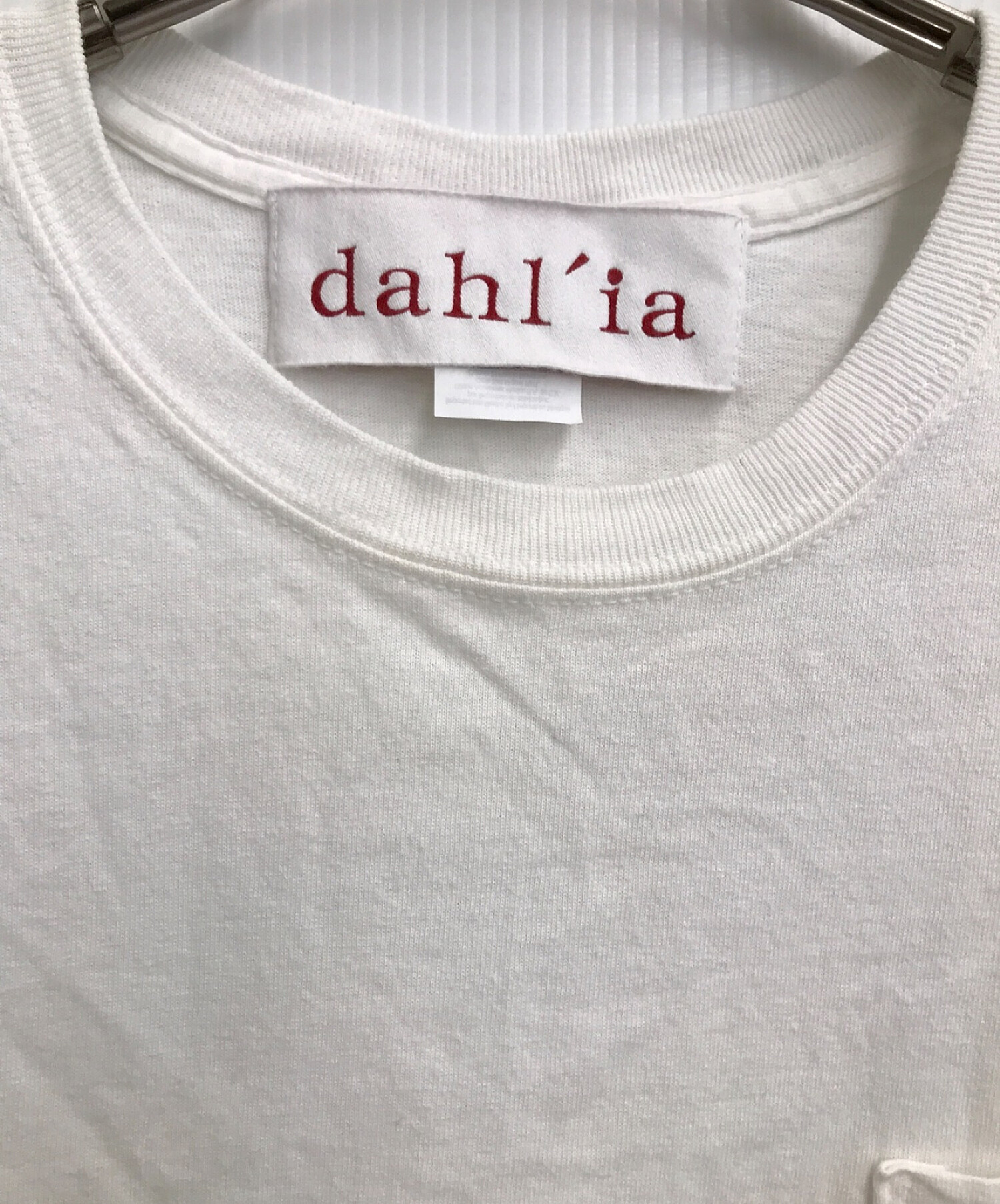 dahl'ia (ダリア) リメイクティアードTシャツ ホワイト サイズ:ー
