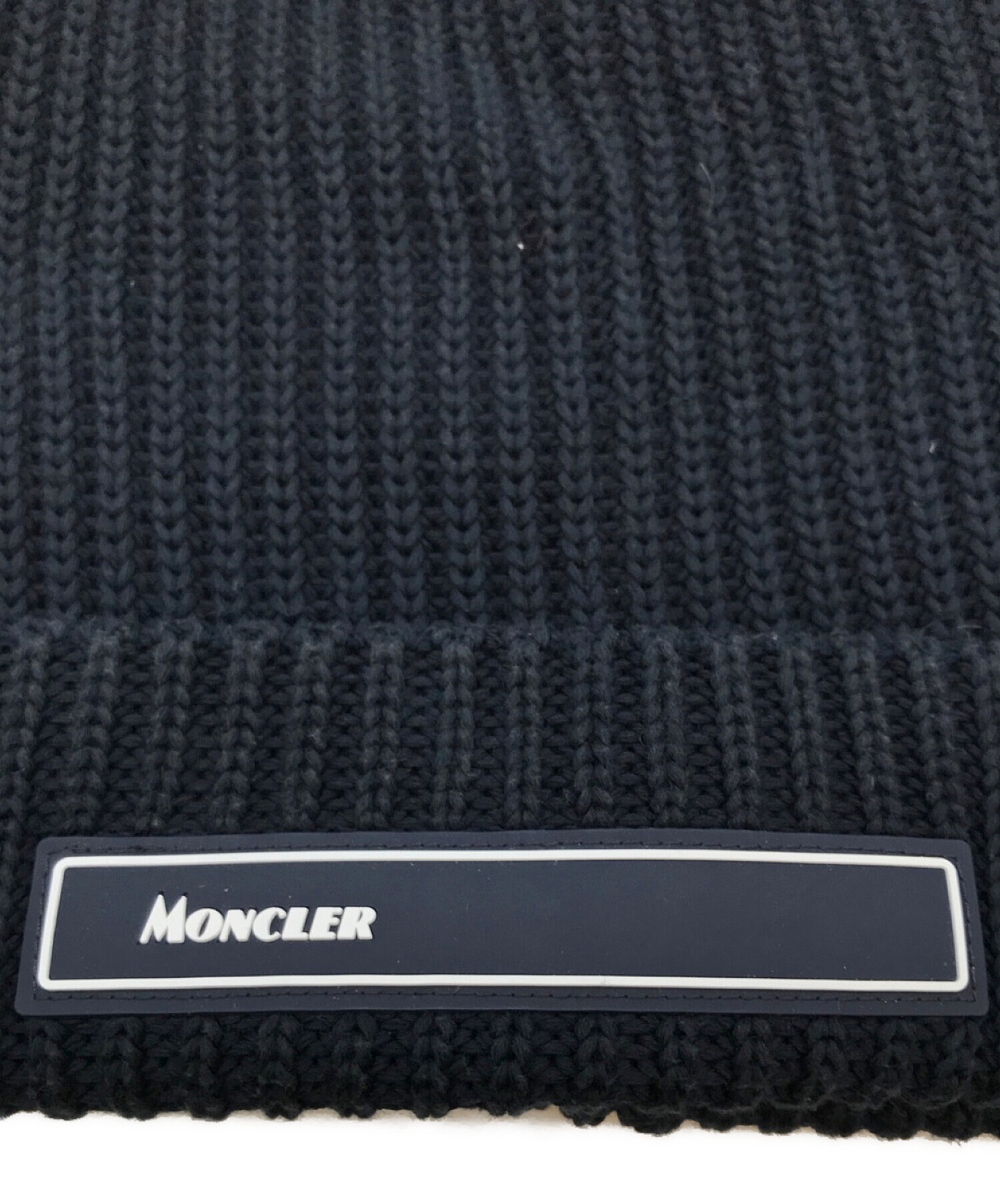 中古・古着通販】MONCLER (モンクレール) ニット帽 ネイビー｜ブランド