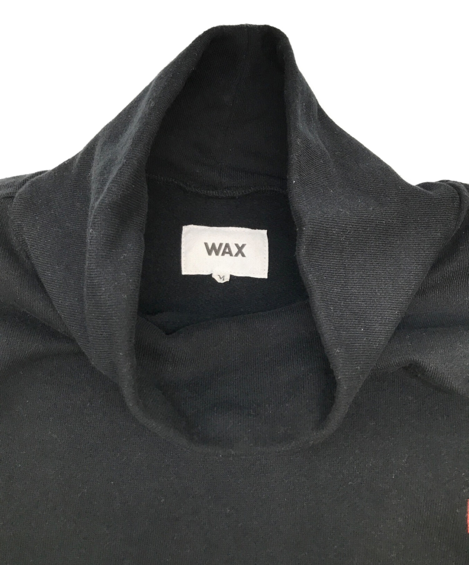 WAX (ワックス) タートルネック トレーナー ブラック サイズ:M