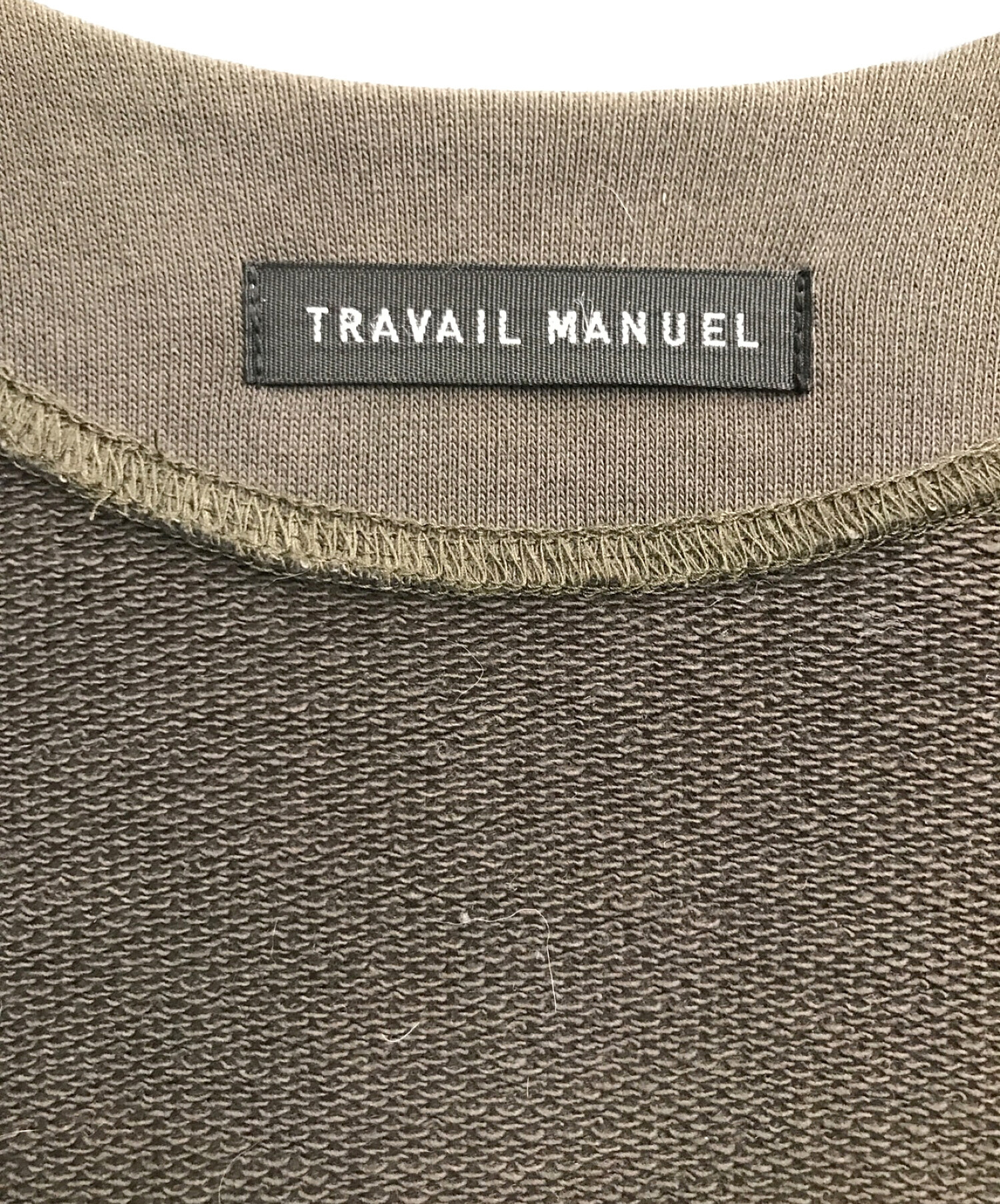 TRAVAIL MANUEL (トラバイユマニュアル) ハードコンパクト裏毛ロングカーディガン チャコールグレー サイズ:ー