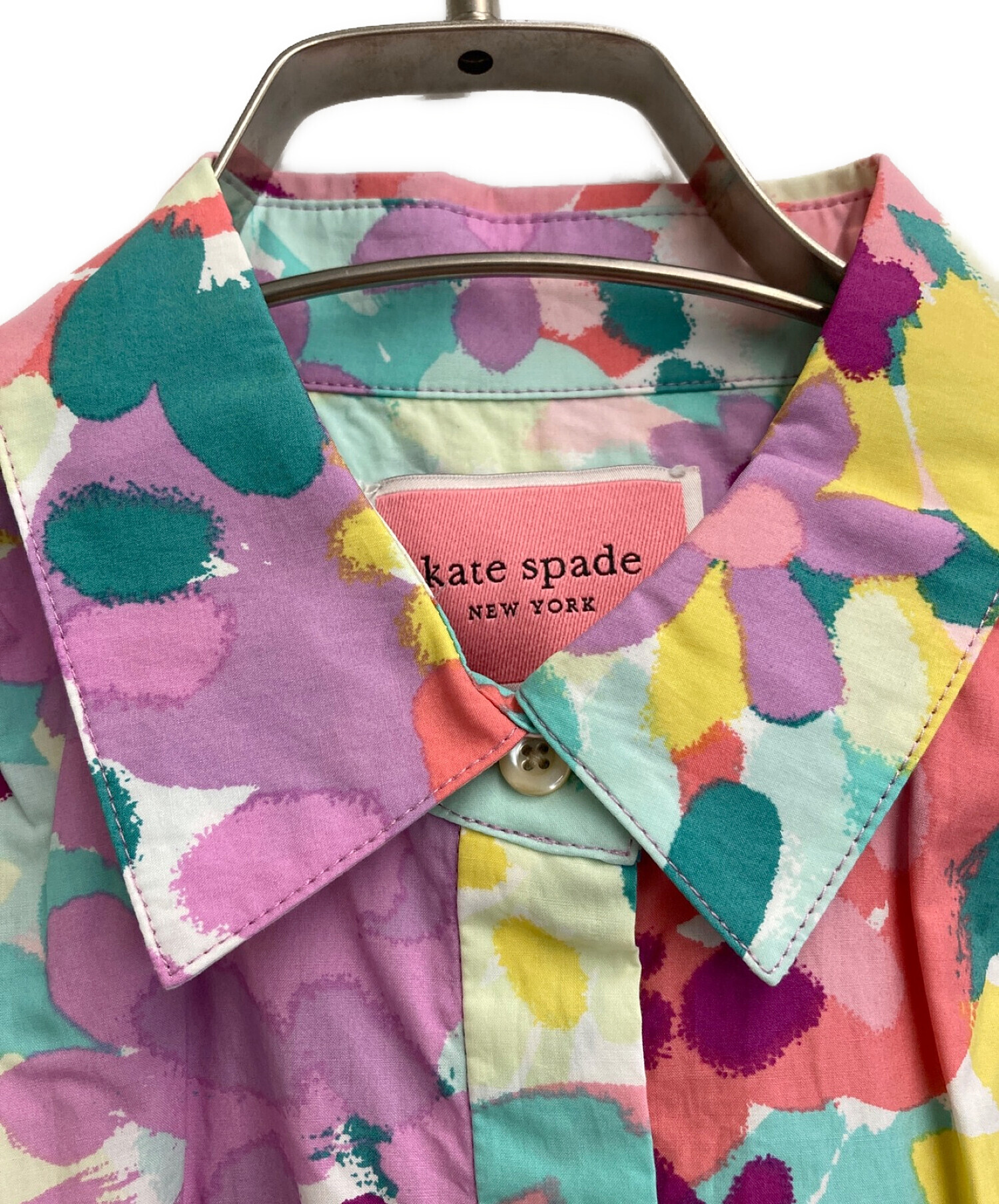 Kate Spade (ケイトスペード) painted petals shirtdress マルチカラー サイズ:2