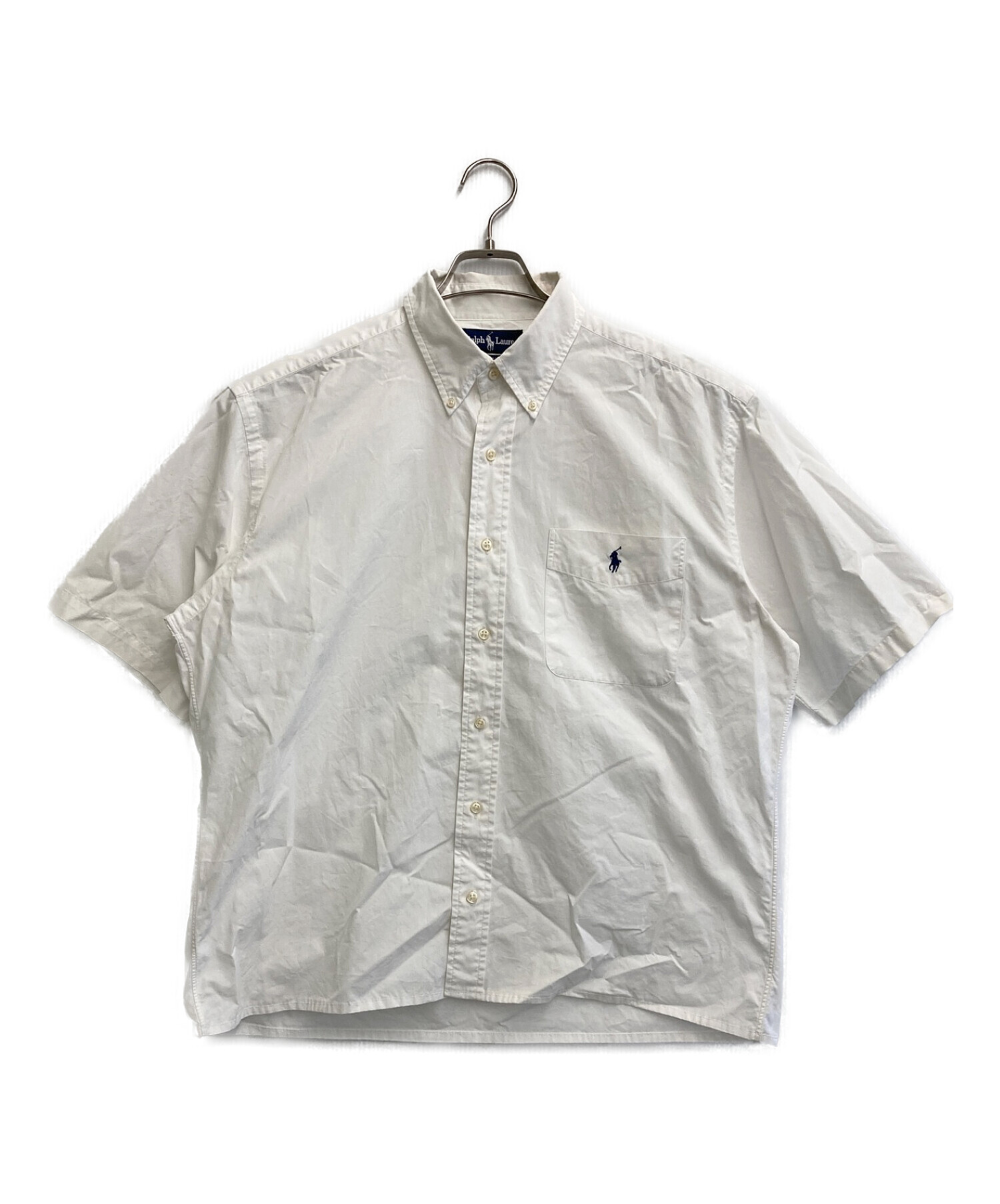 中古・古着通販】RALPH LAUREN (ラルフローレン) 半袖シャツ ホワイト