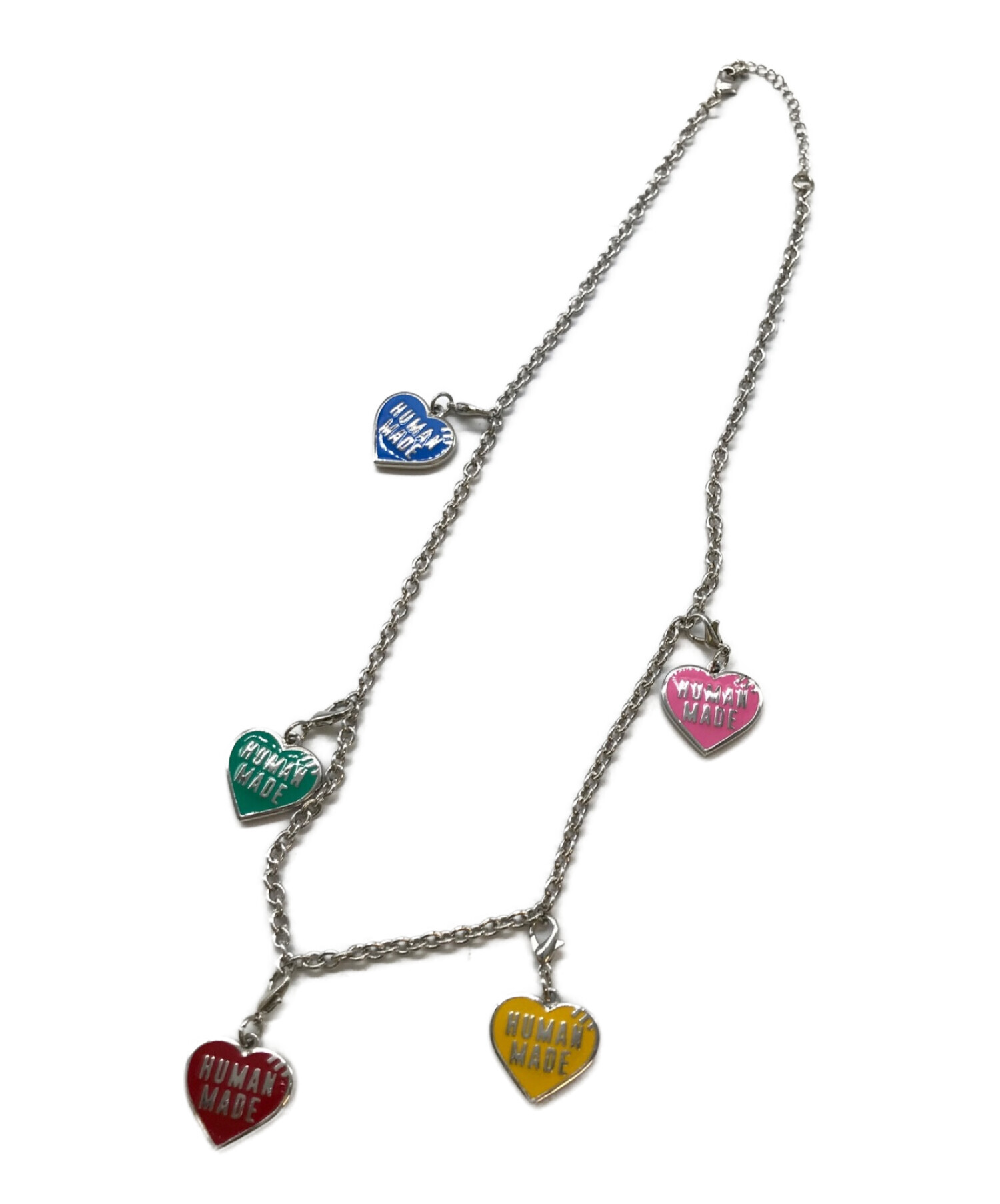 HUMAN MADE FIVE HEART NECKLACE Silver